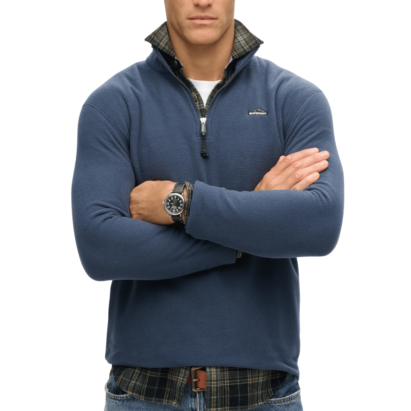 Superdry Mens Polar Fleece Half Zip Fleece - Image 3