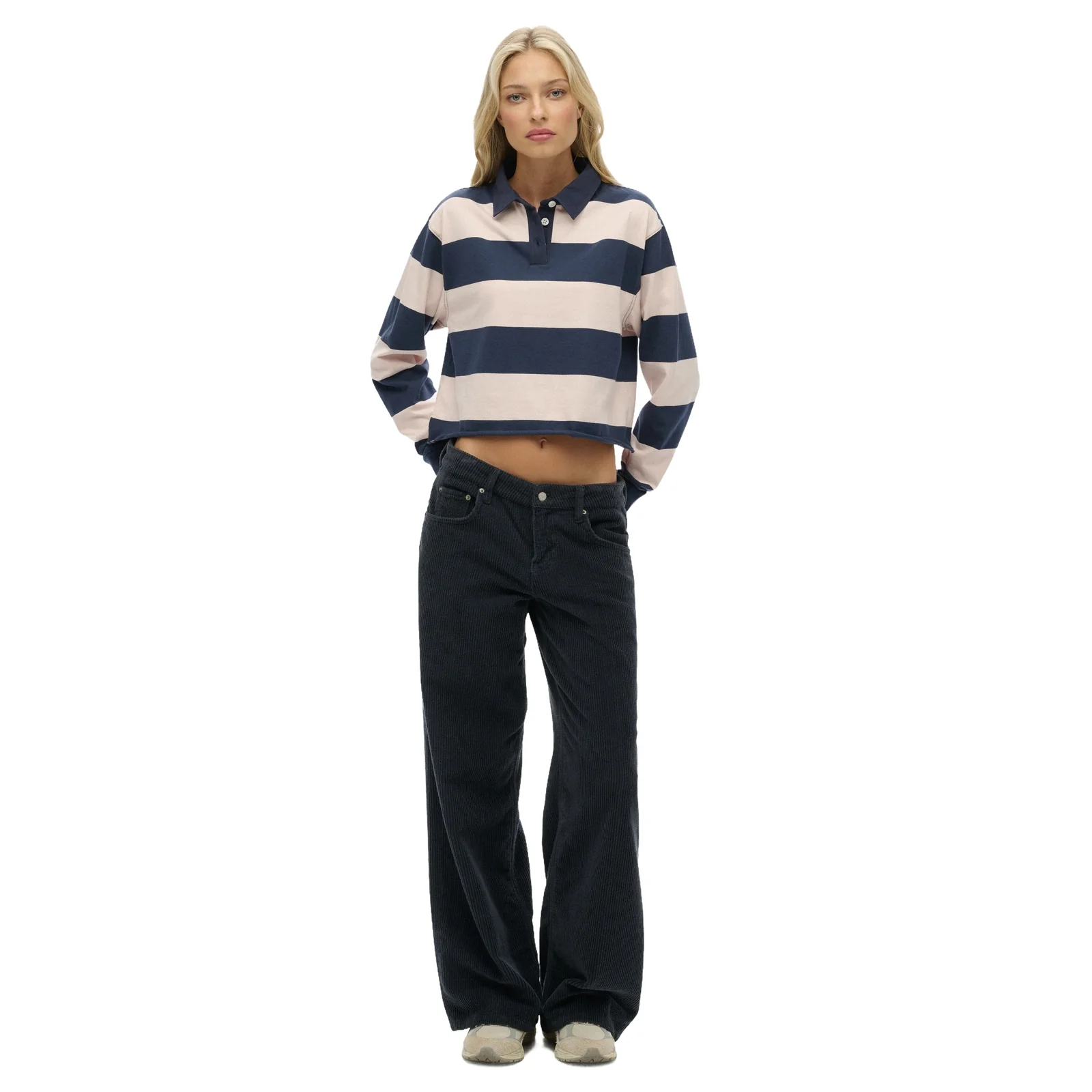 Superdry Womens Athletic Essentials Long Sleeve Polo Shirt - Image 10