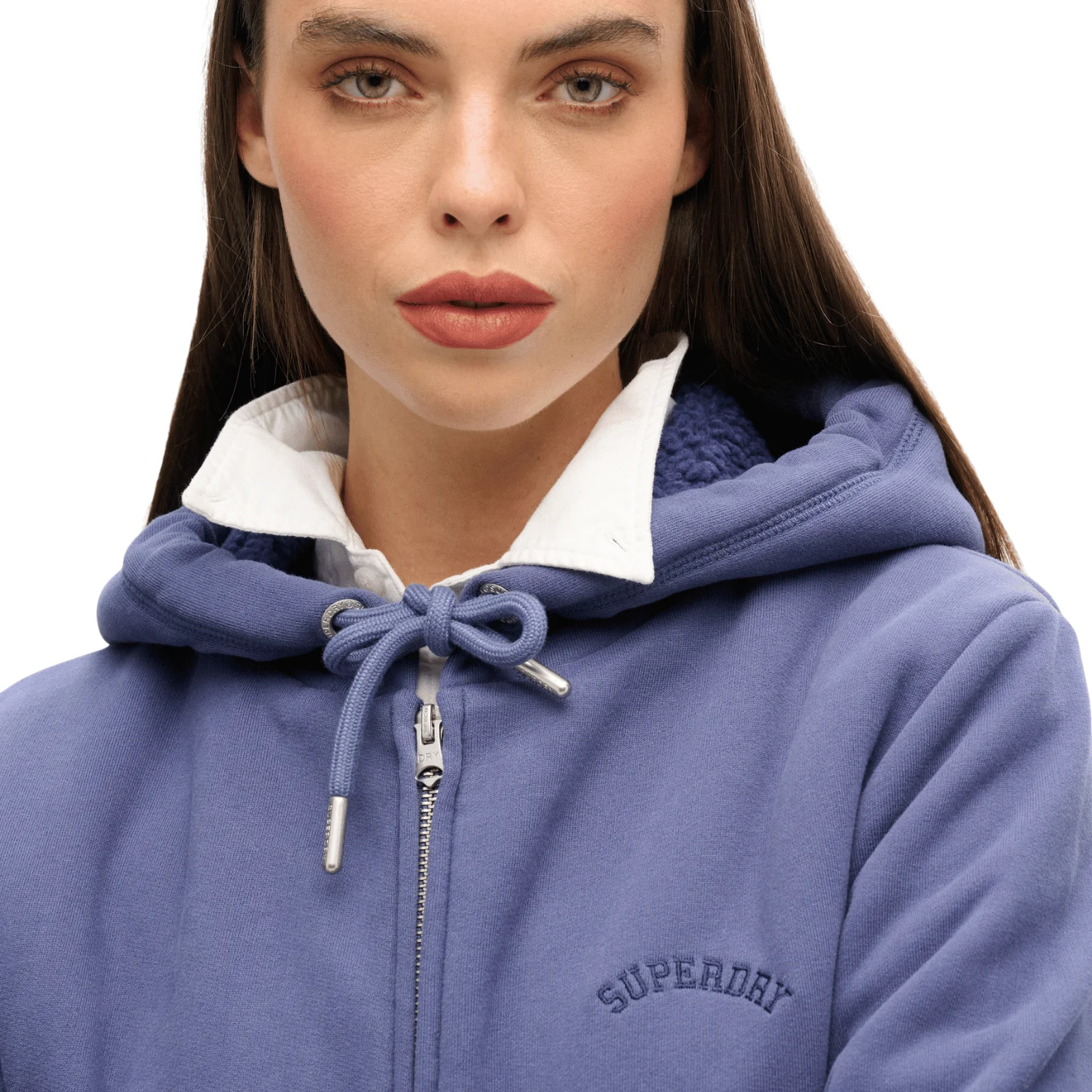 Superdry Womens Borg Lined Full Zip Hoodie - Image 7