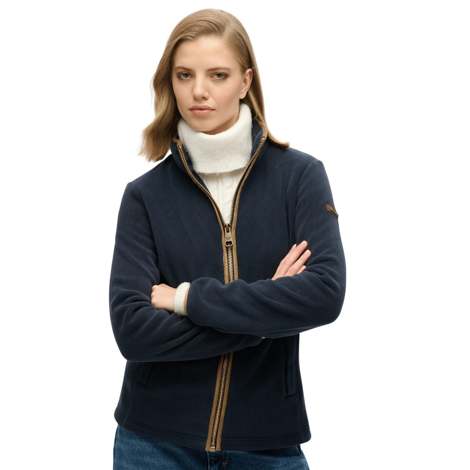Superdry Womens Estate Full Zip Fleece - Image 3