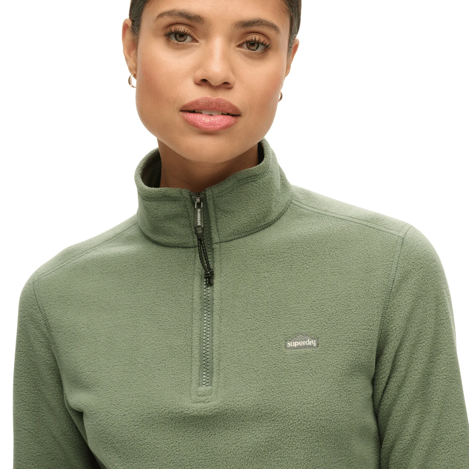 Superdry Womens Polar Fleece Half Zip Fleece - Image 7
