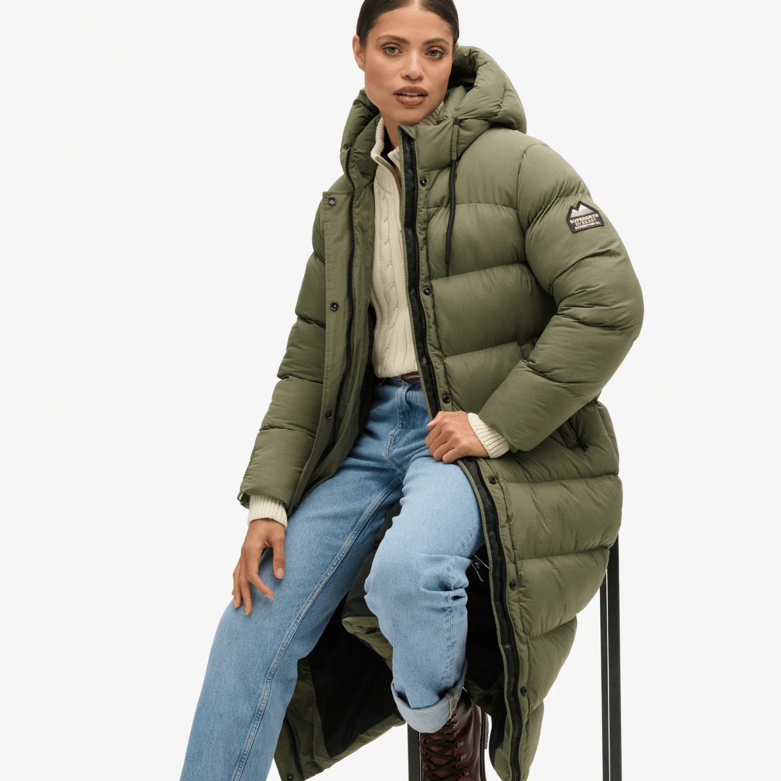 Superdry Womens Ripstop Longline Padded Jacket - Image 4