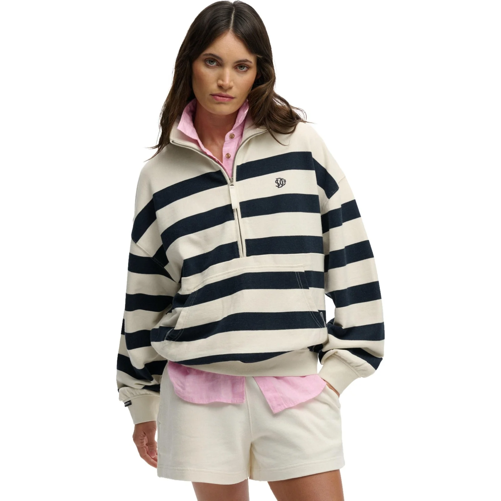 Superdry Womens Studios Stripe Sweatshirt