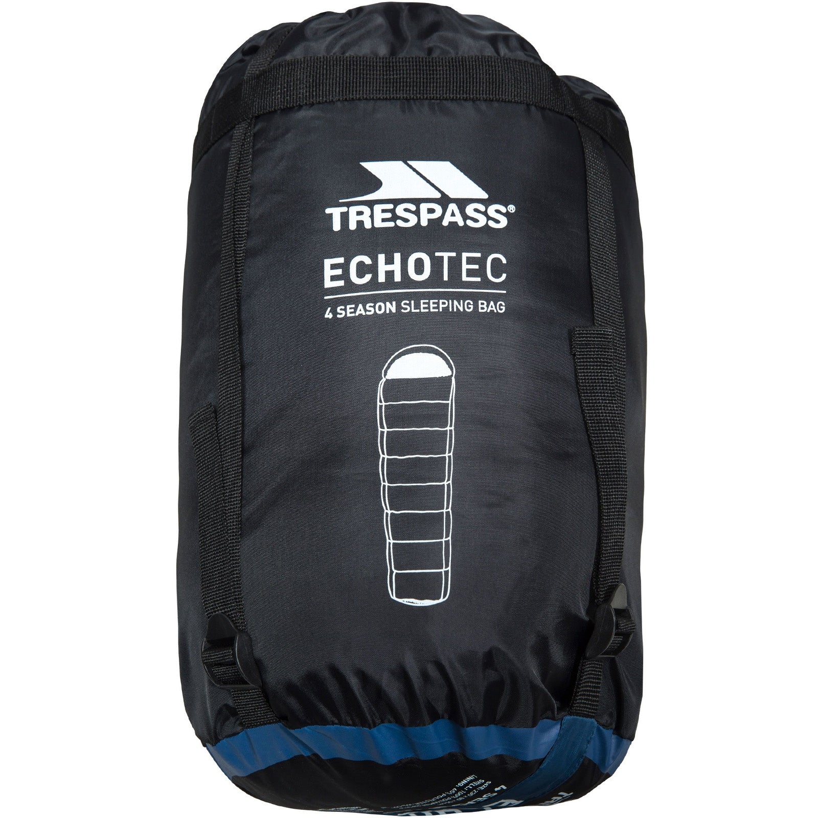 Trespass Adults Echotec 4 Season Water Repellent Sleeping Bag - Blue - Image 6