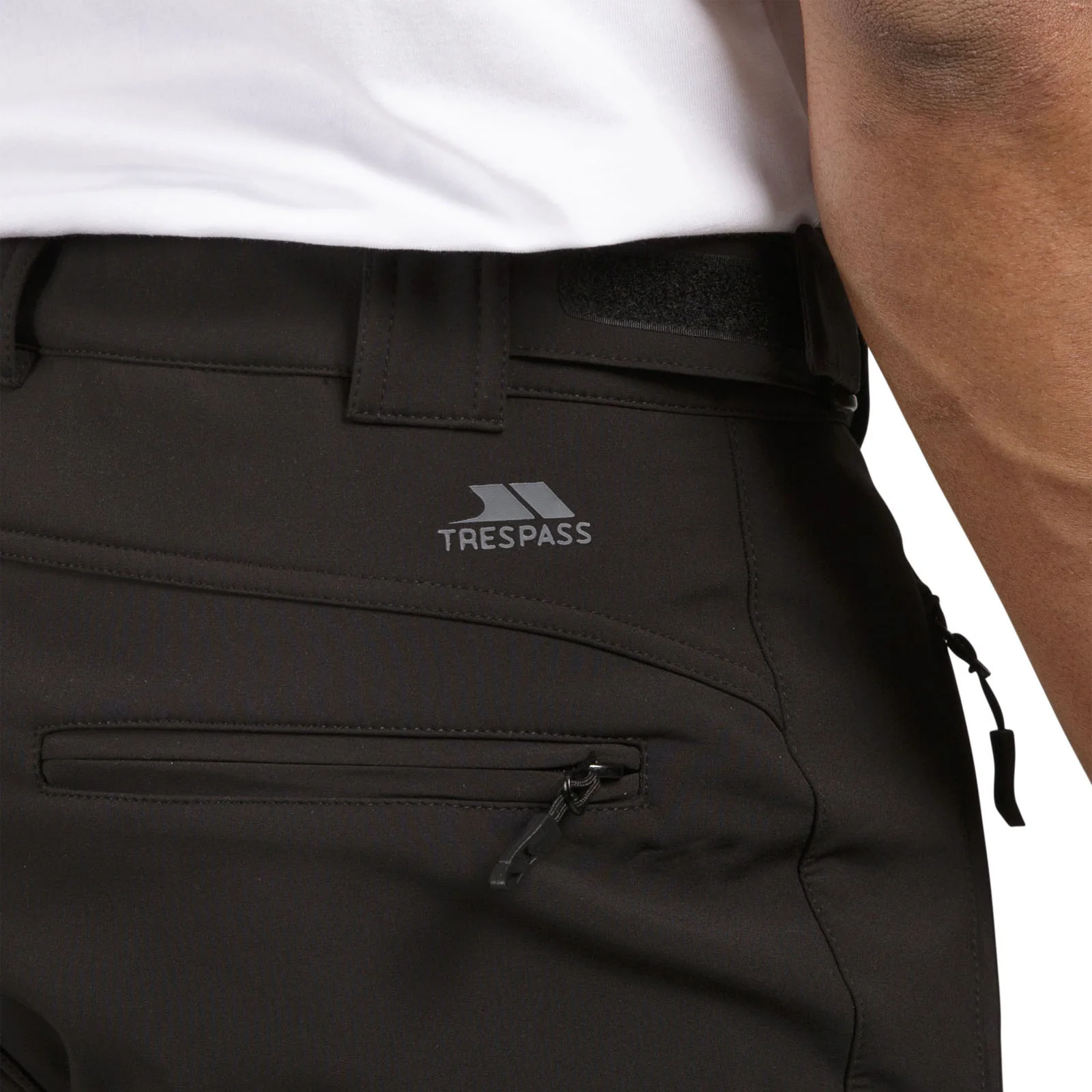 Trespass Hemic Softshell Trousers - Black X - Image 5