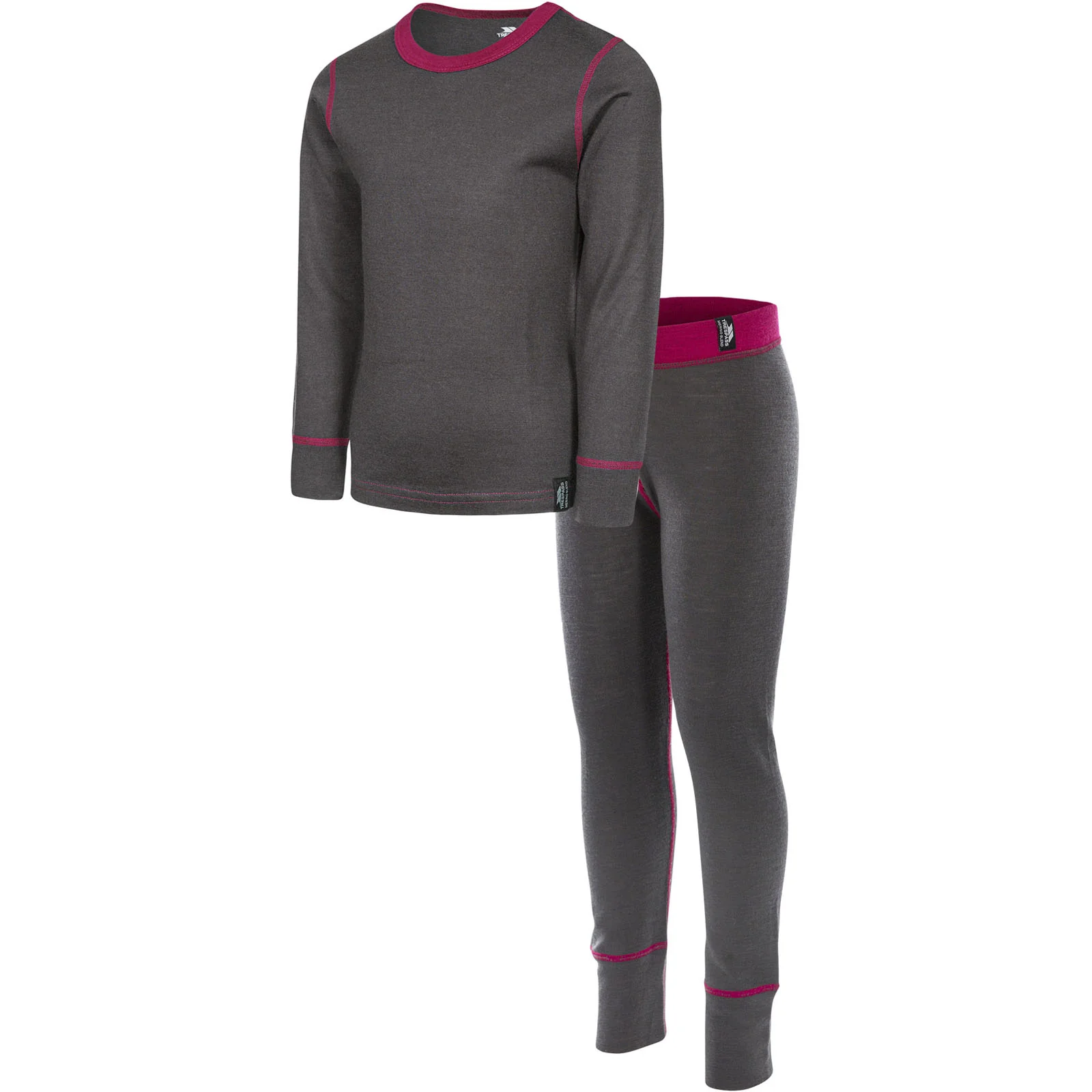 Trespass Kids Bamba Thermal Top Bottoms Baselayer Set - Image 3