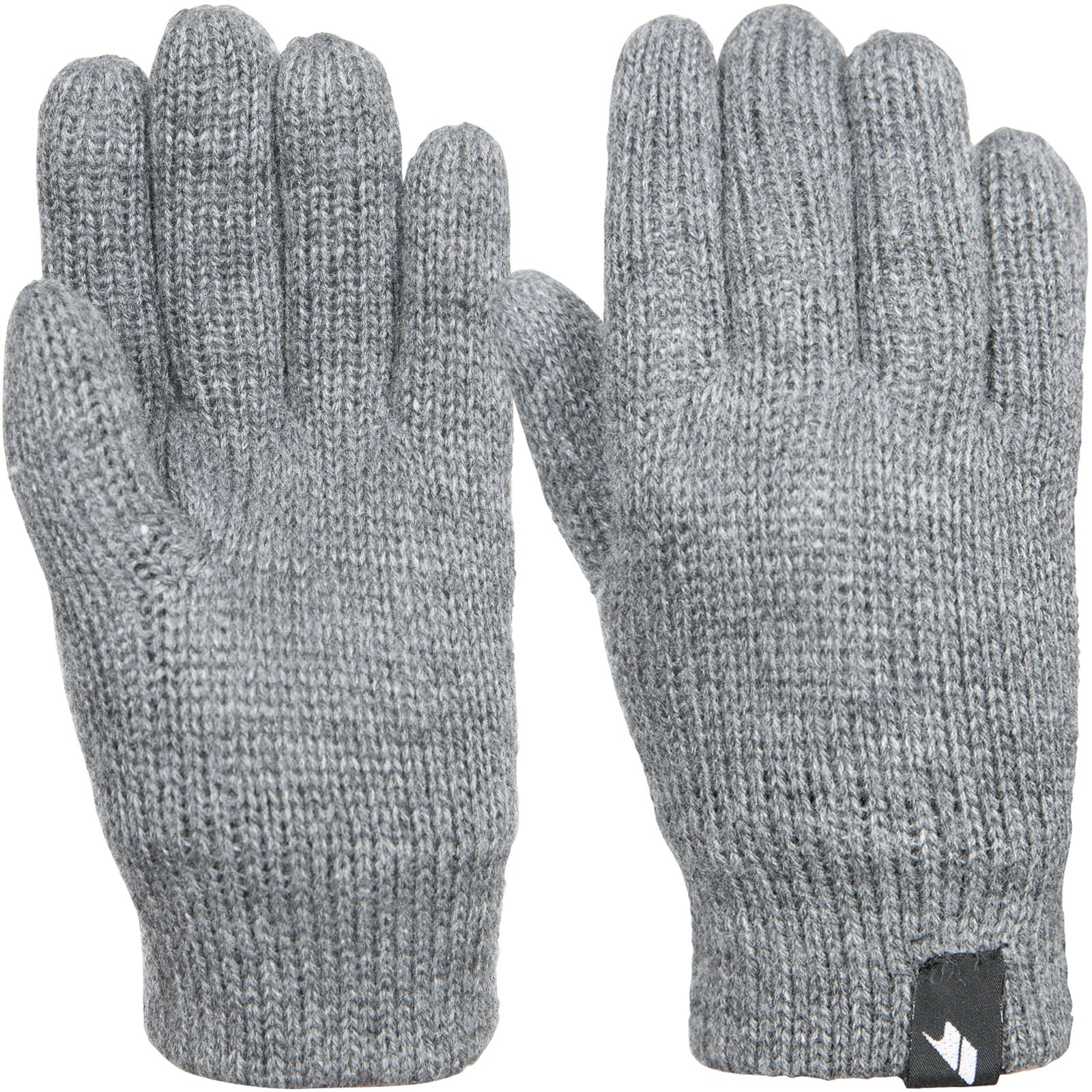 Trespass Kids Bargo Knitted Thinsulate Gloves - Grey