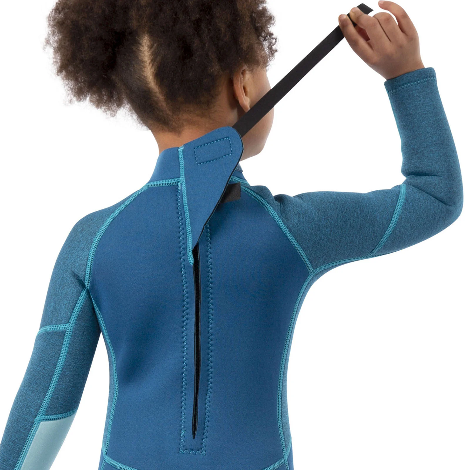 Trespass Kids Lillian 3MM Full Length Surfing Wetsuit Blue - Image 3