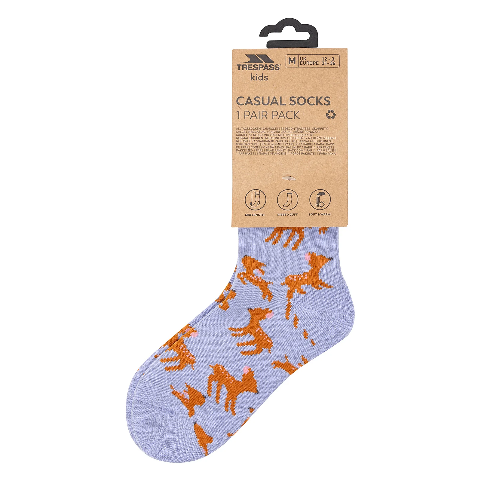 Trespass Kids Wildlife Crew Socks - Image 6