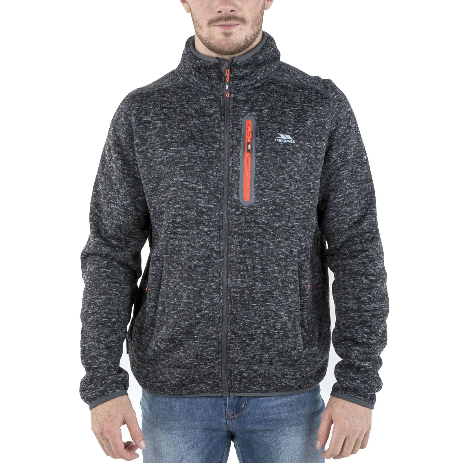 Trespass Mens Bingham Full Zip Heavyweight Fleece Jacket - Image 2
