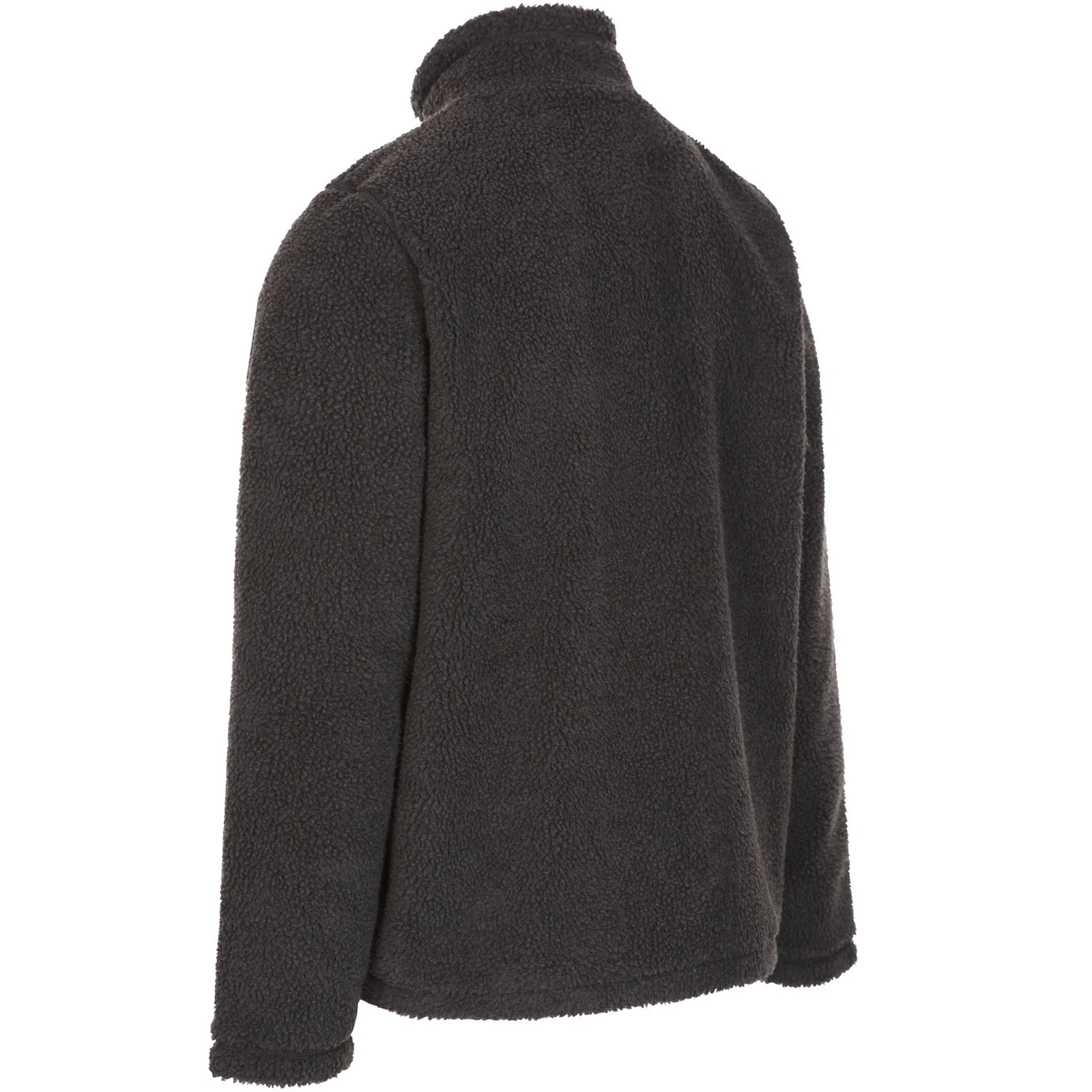 Trespass Mens Buck Sherpa Fleece Full Zip Jacket - Dark Grey - Image 2