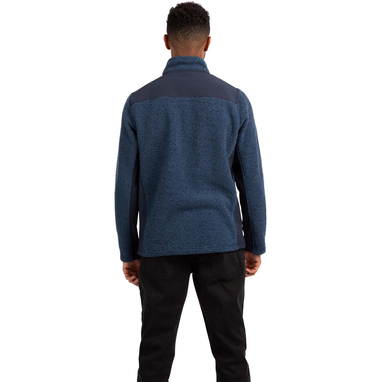 Trespass Mens Faratino Knitted Striped Fleece Jacket - Image 30