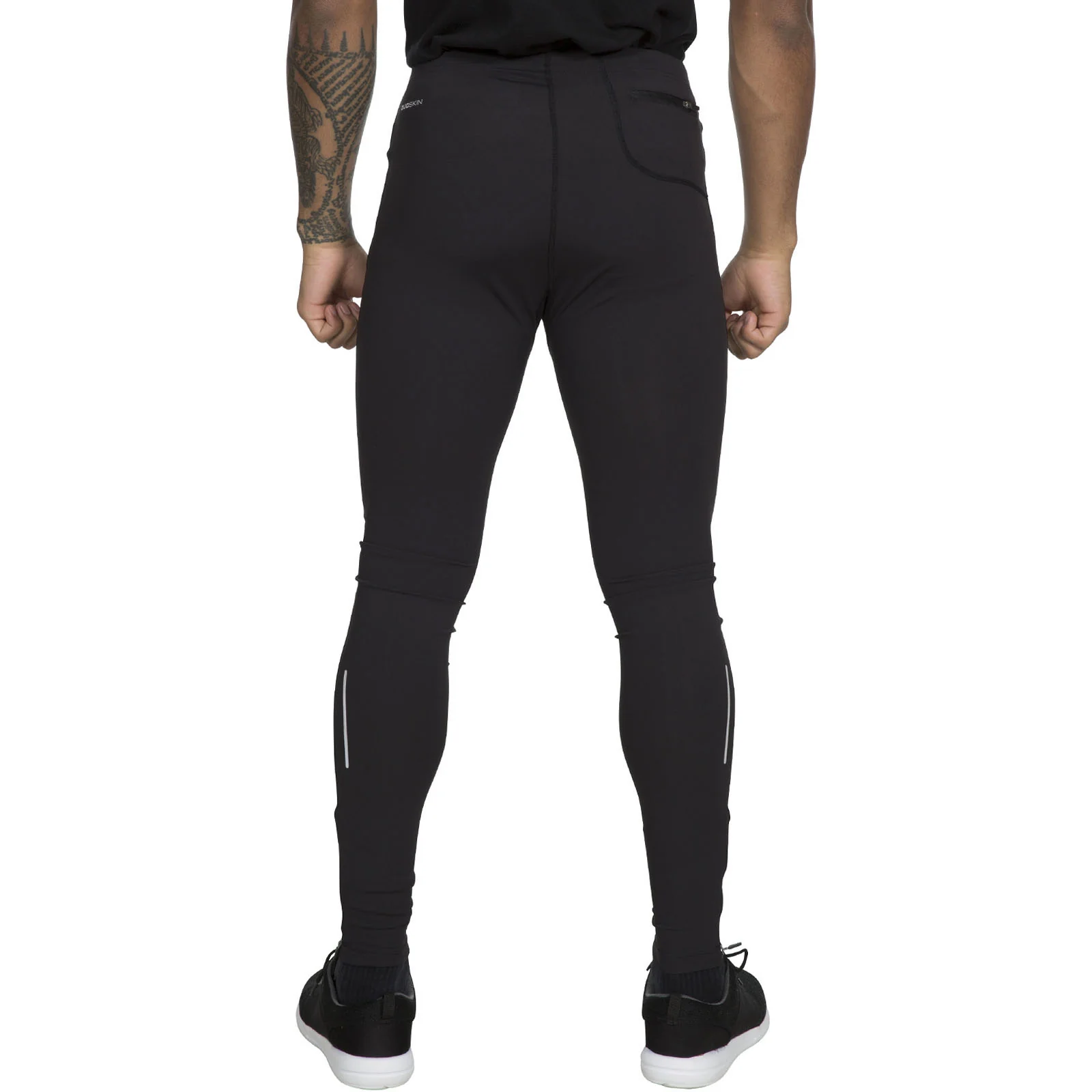 Trespass Mens Jaxon Quick Drying Running Leggings - Black - Image 2
