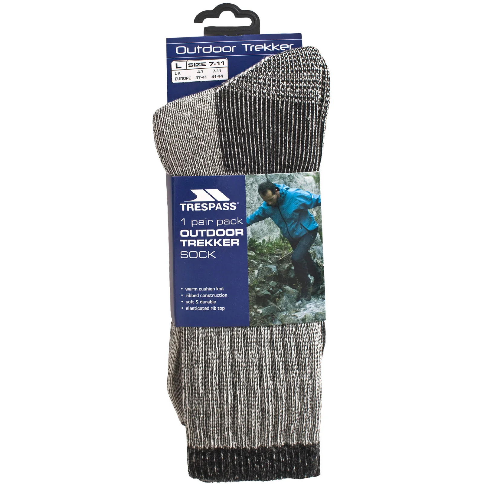 Trespass Mens Stroller Walking Marino Wool Socks - Image 8