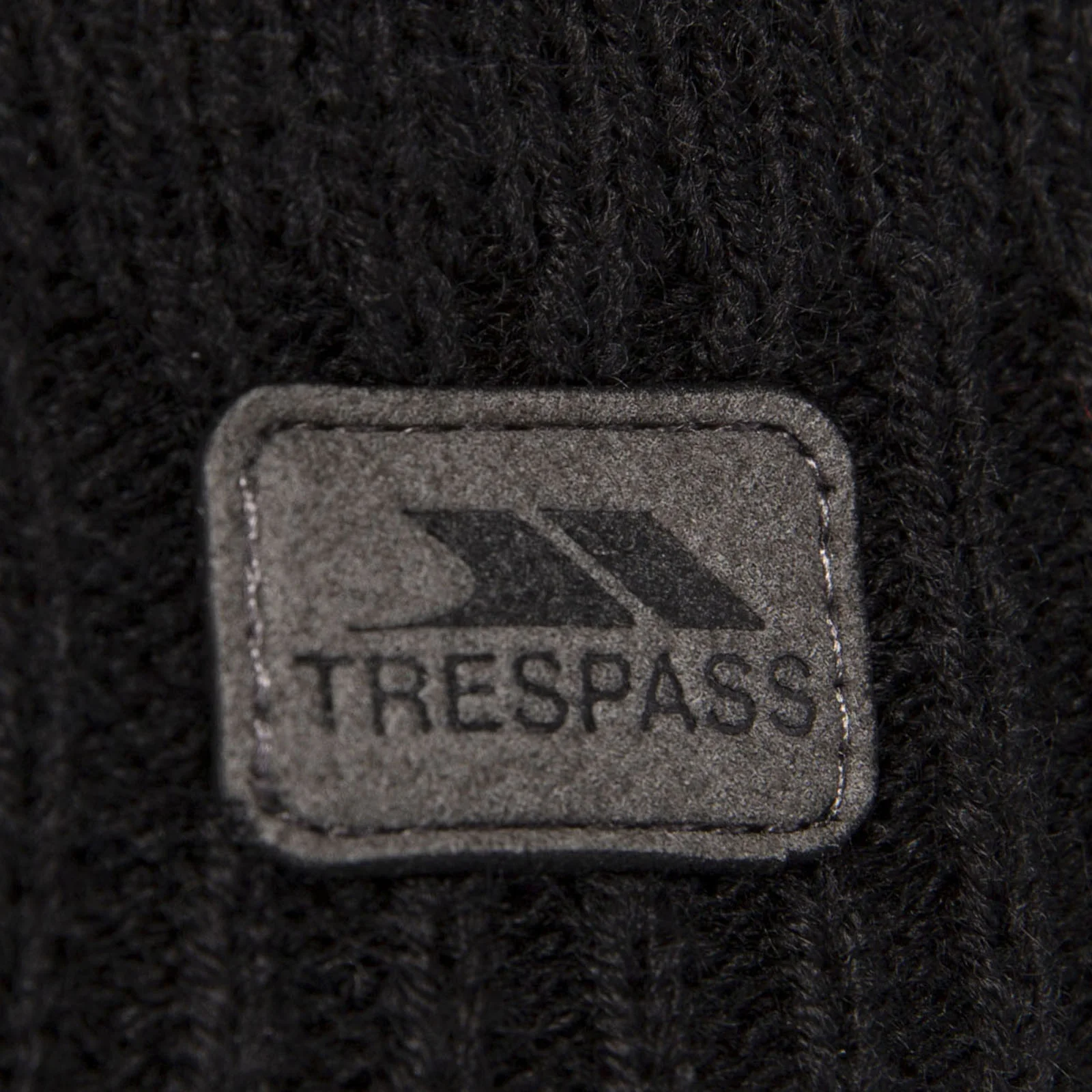 Trespass Unisex Mayfly Waterproof Fleece Lined Beanie Hat - Black - Image 3