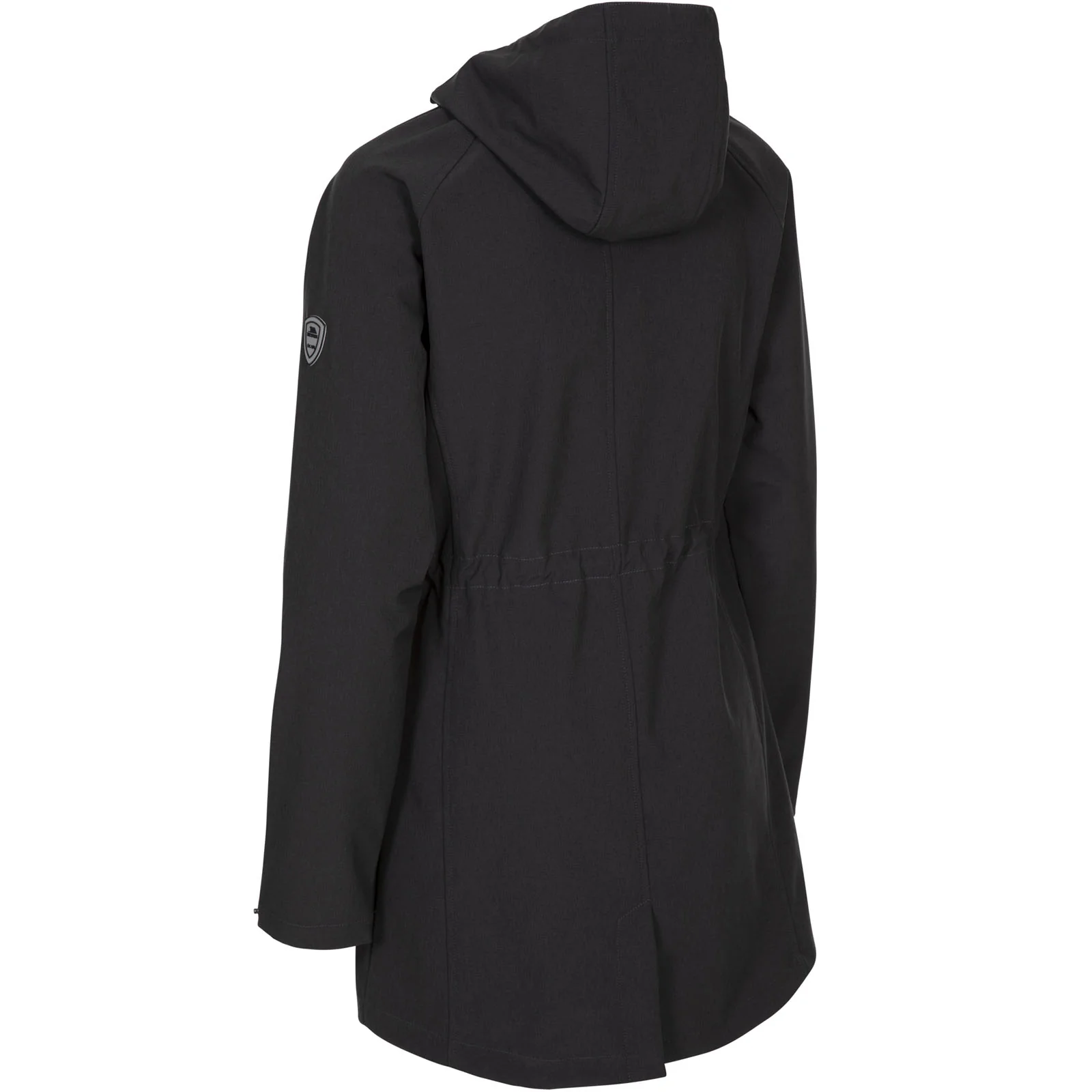 Trespass Womens Adelaide Softshell Long Jacket - Dark Grey - Image 2