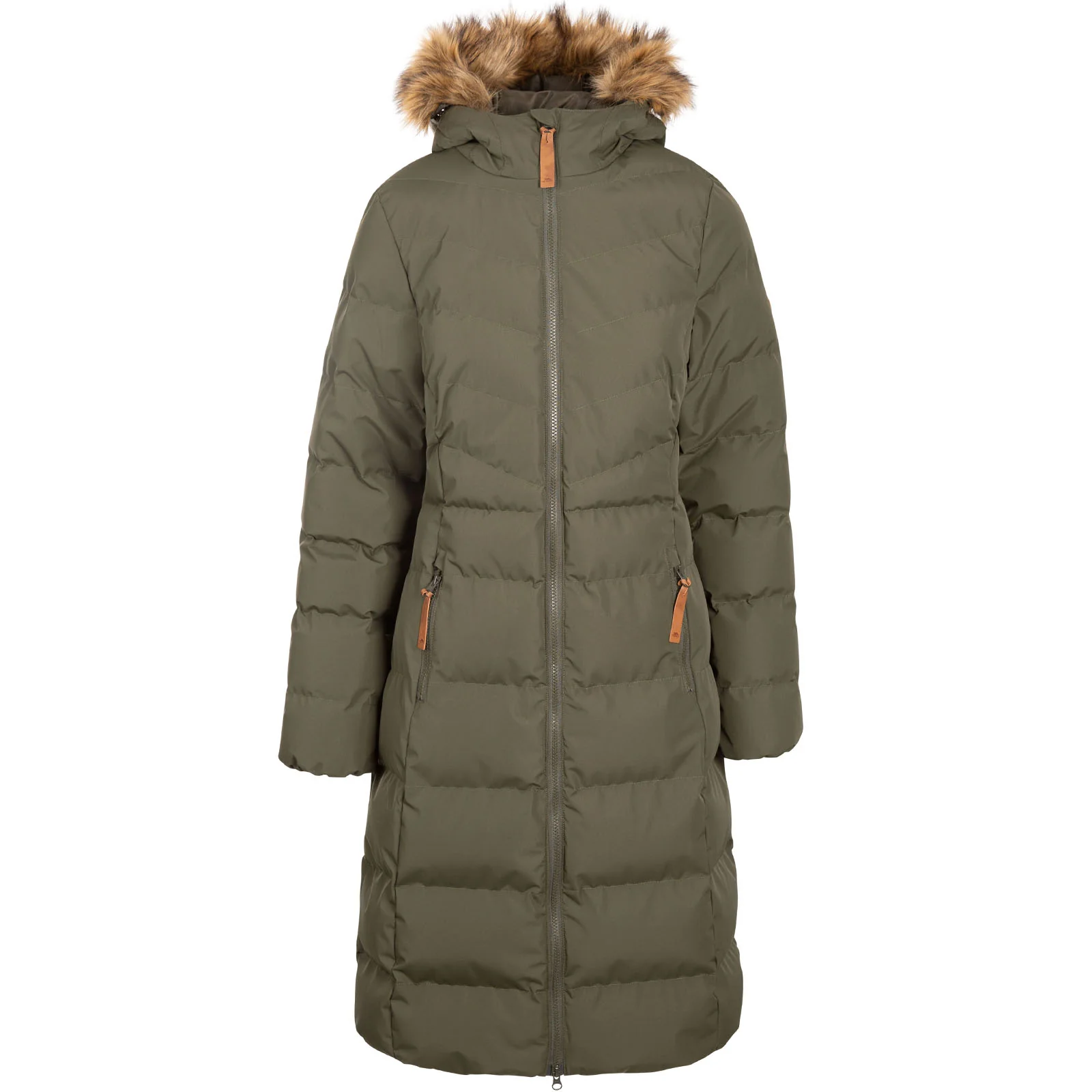 Trespass Womens Audrey Padded Waterproof Faux Fur Jacket - Image 3
