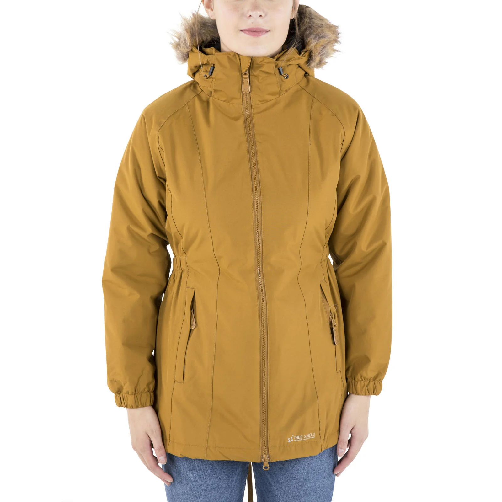 Trespass Womens Celebrity Fleece Lined Parka Jacket - Image 3