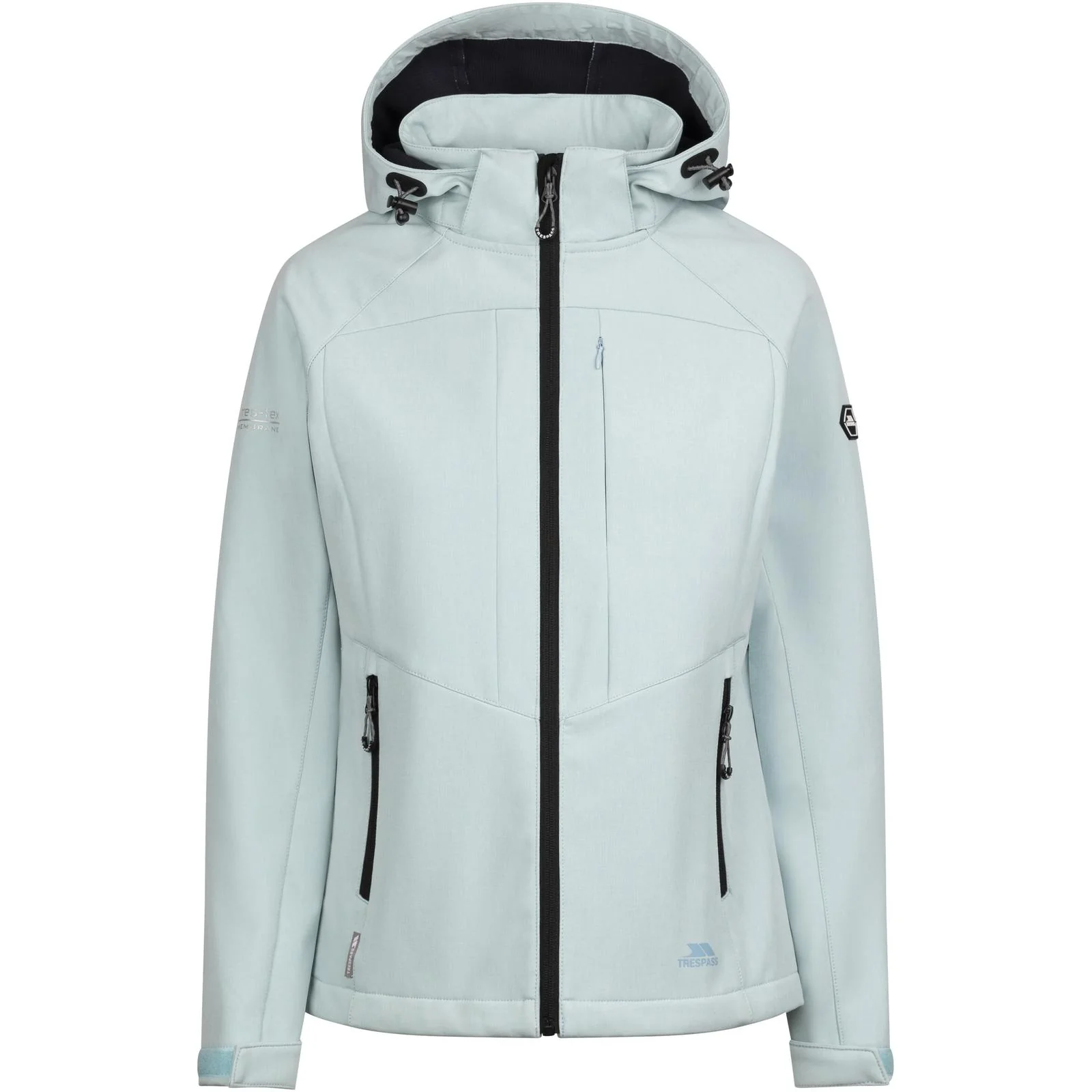 Trespass Womens Fryatt Zip off Hood Softshell Jacket - Image 3