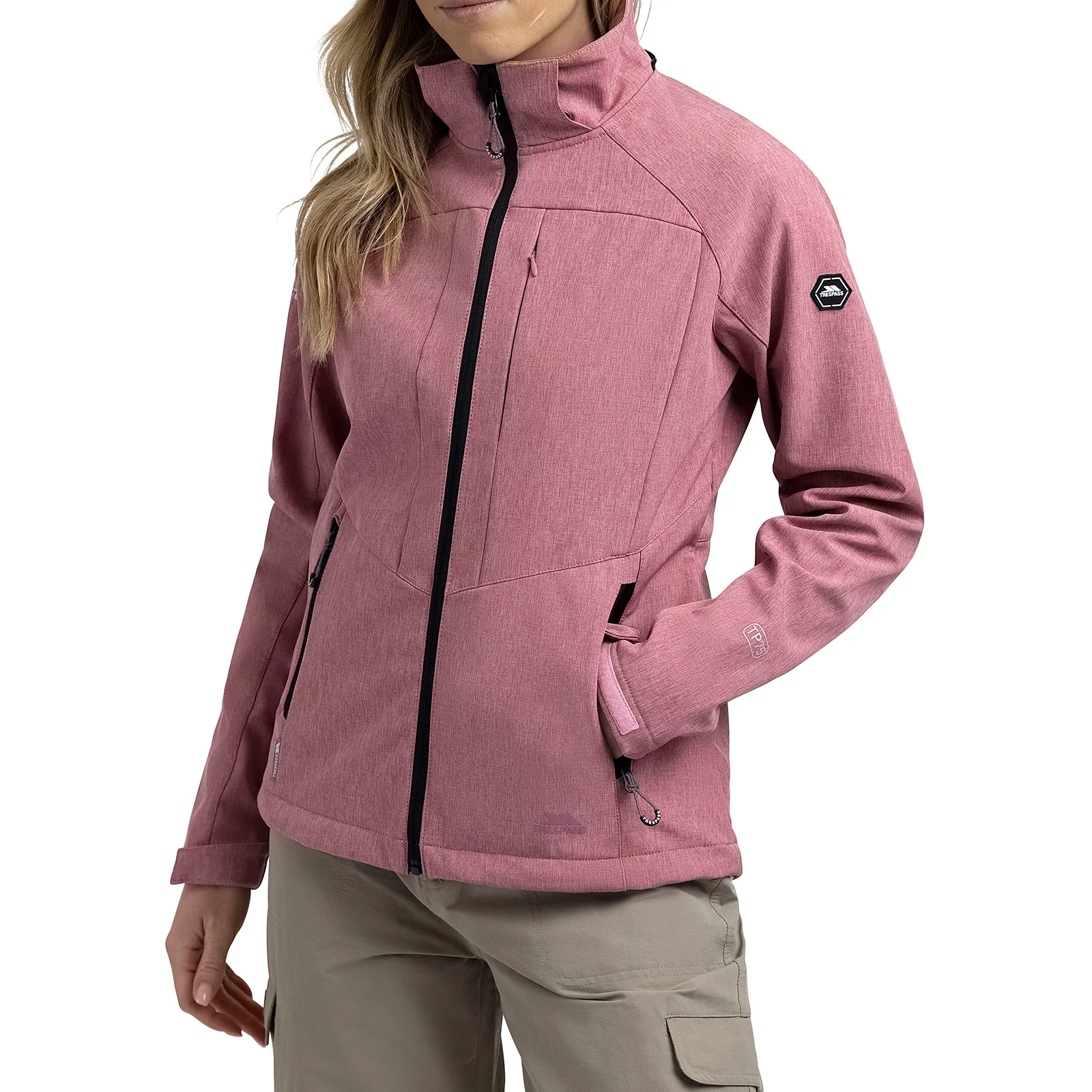 Trespass Womens Fryatt Zip off Hood Softshell Jacket - Image 9