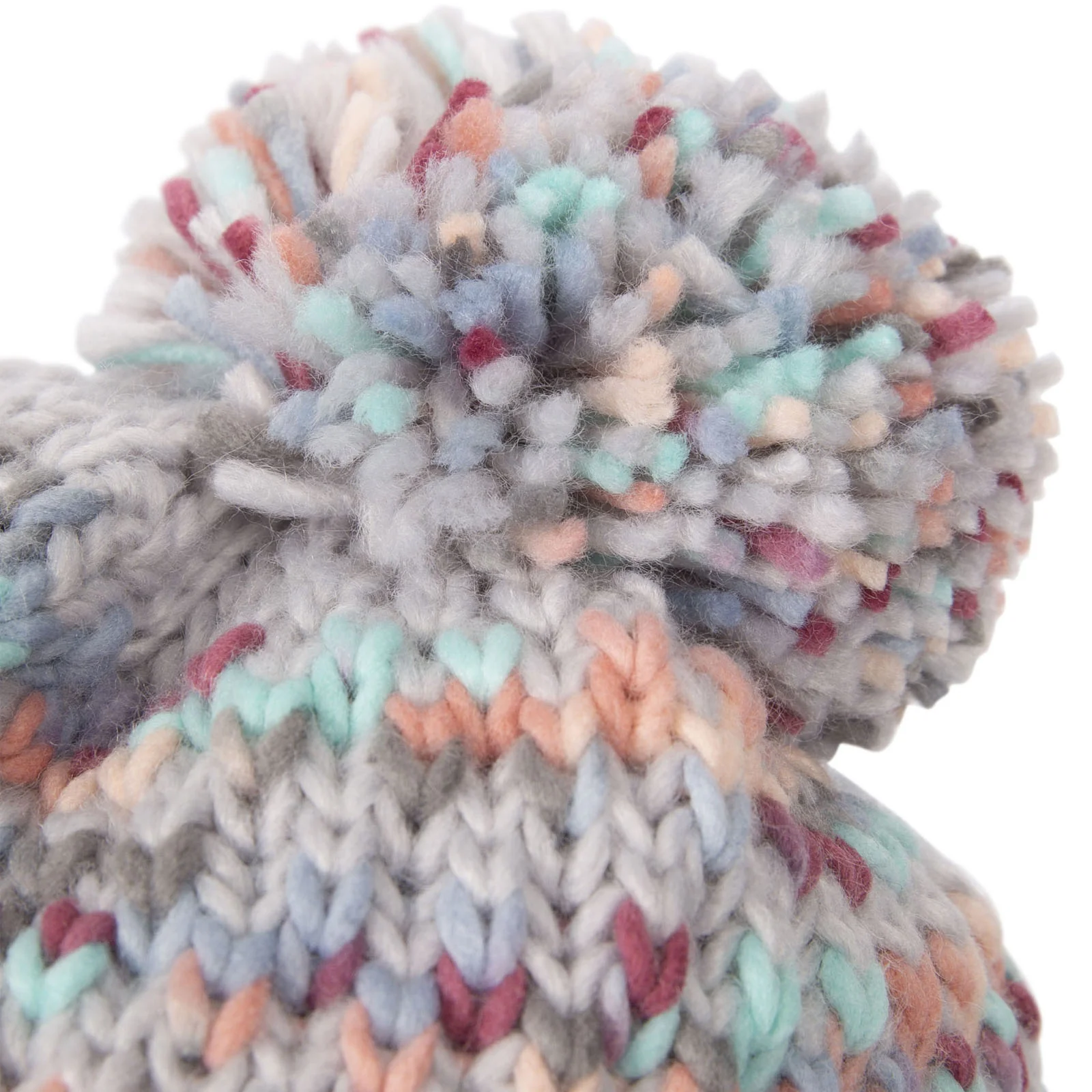 Trespass Womens Irmina Chunky Knit Knitted Bobble Hat - Multi - Image 3