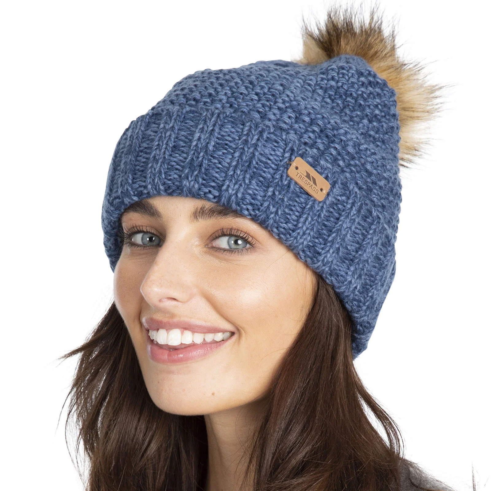 Trespass Womens Kellisa Knitted Bobble Hat - Image 3
