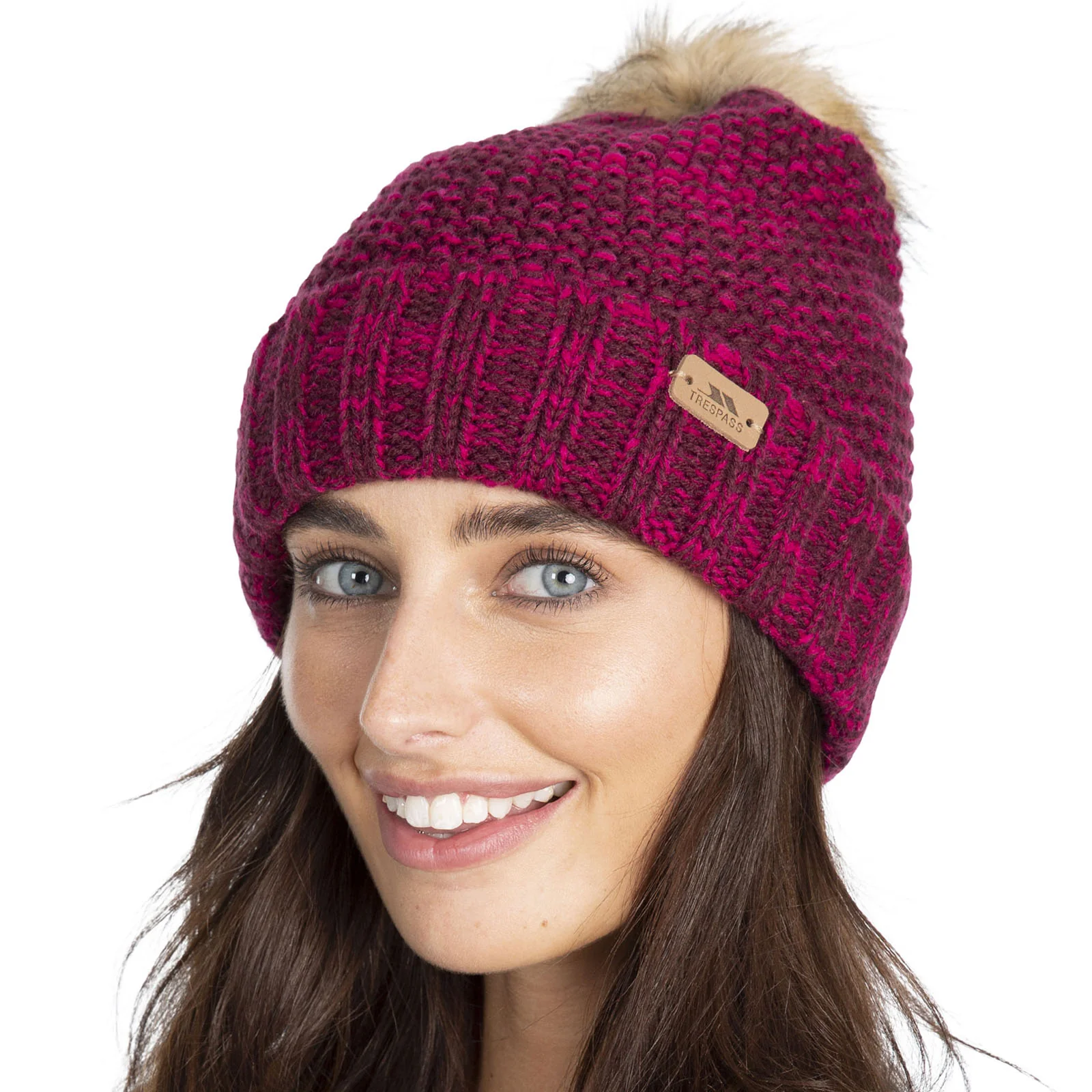Trespass Womens Kellisa Knitted Bobble Hat - Image 4