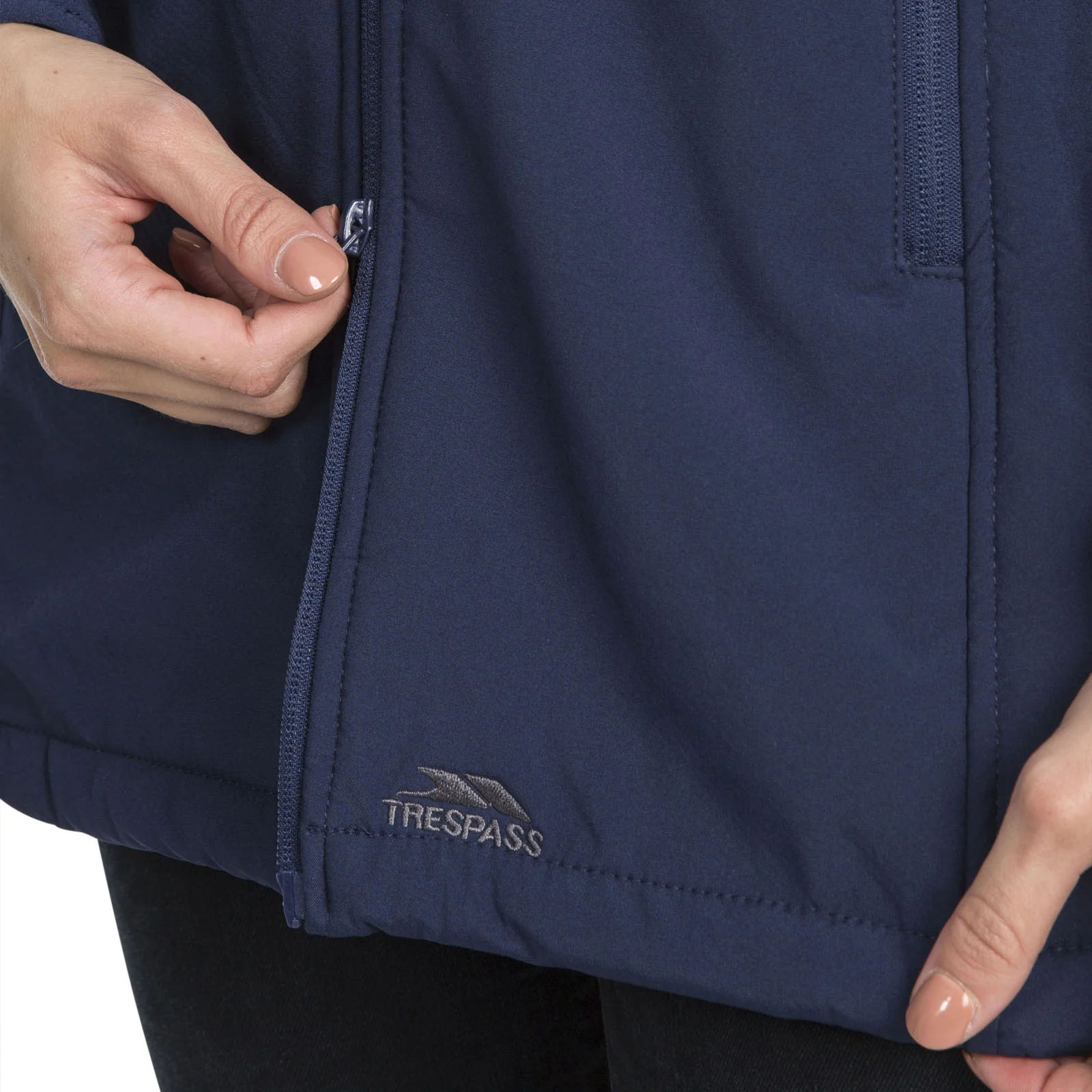 Trespass Womens Kristen Softshell Waterproof Jacket - Navy - S - Image 3