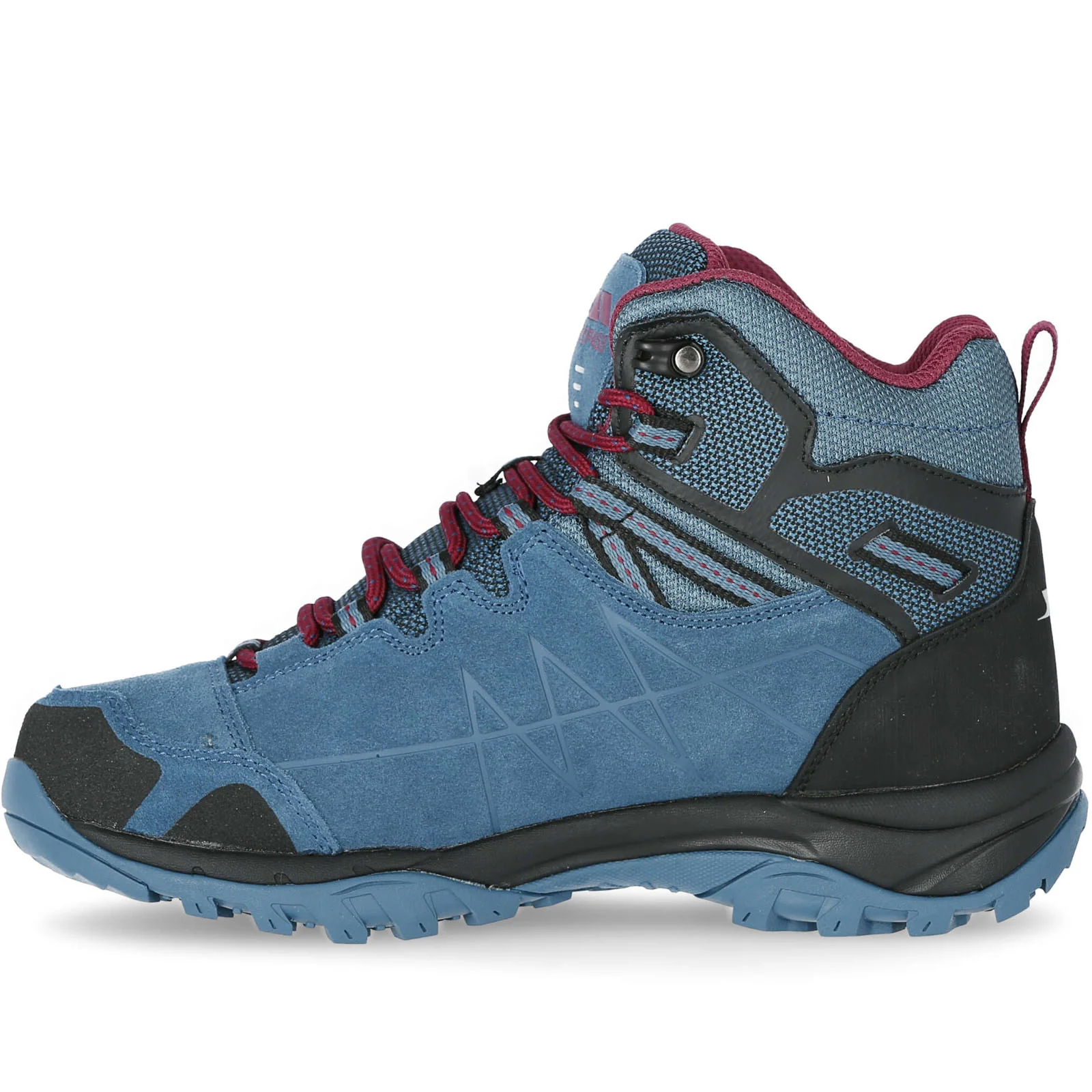 Trespass Womens Nairne Waterproof Suede Walking Boots - Teal - Image 2