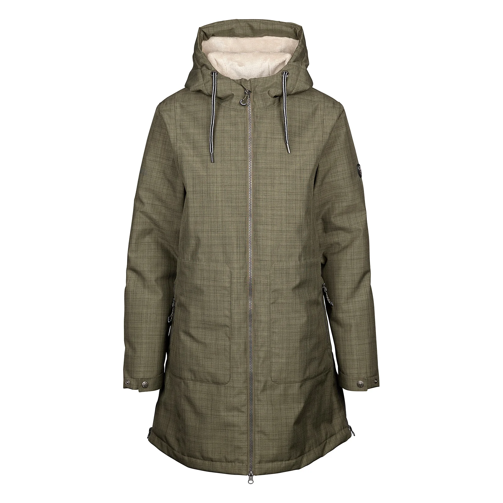 Trespass Womens Neeska Fleece Lined Waterproof Jacket - Image 3