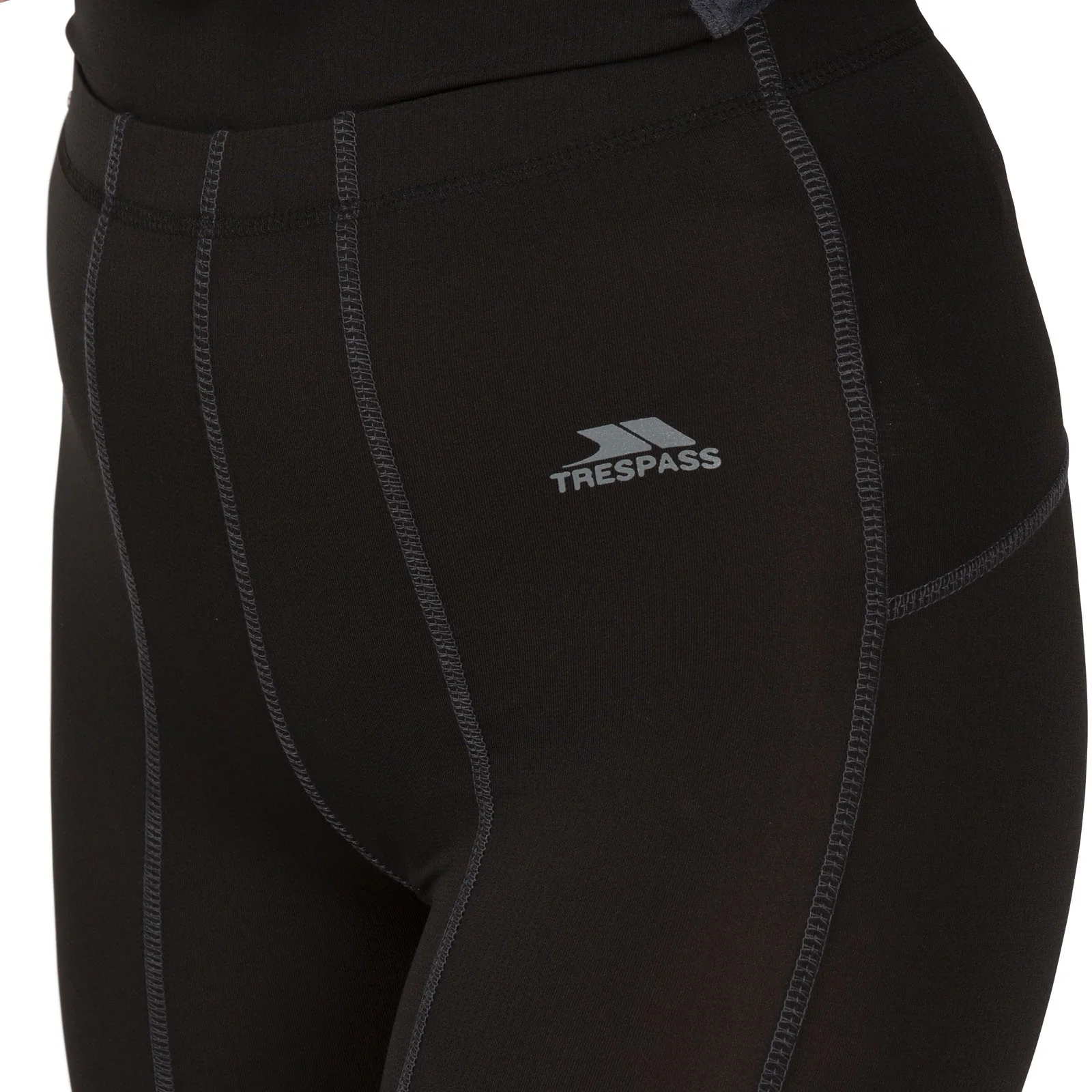 Trespass Womens Redeem Thermal Warm Baselayer Trousers - Black - Image 3