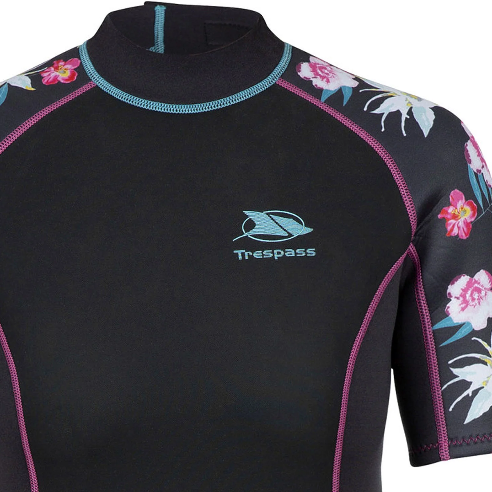 Trespass Womens Sonar 3MM Short Sleeve Wetsuit - Dark Grey - Image 3
