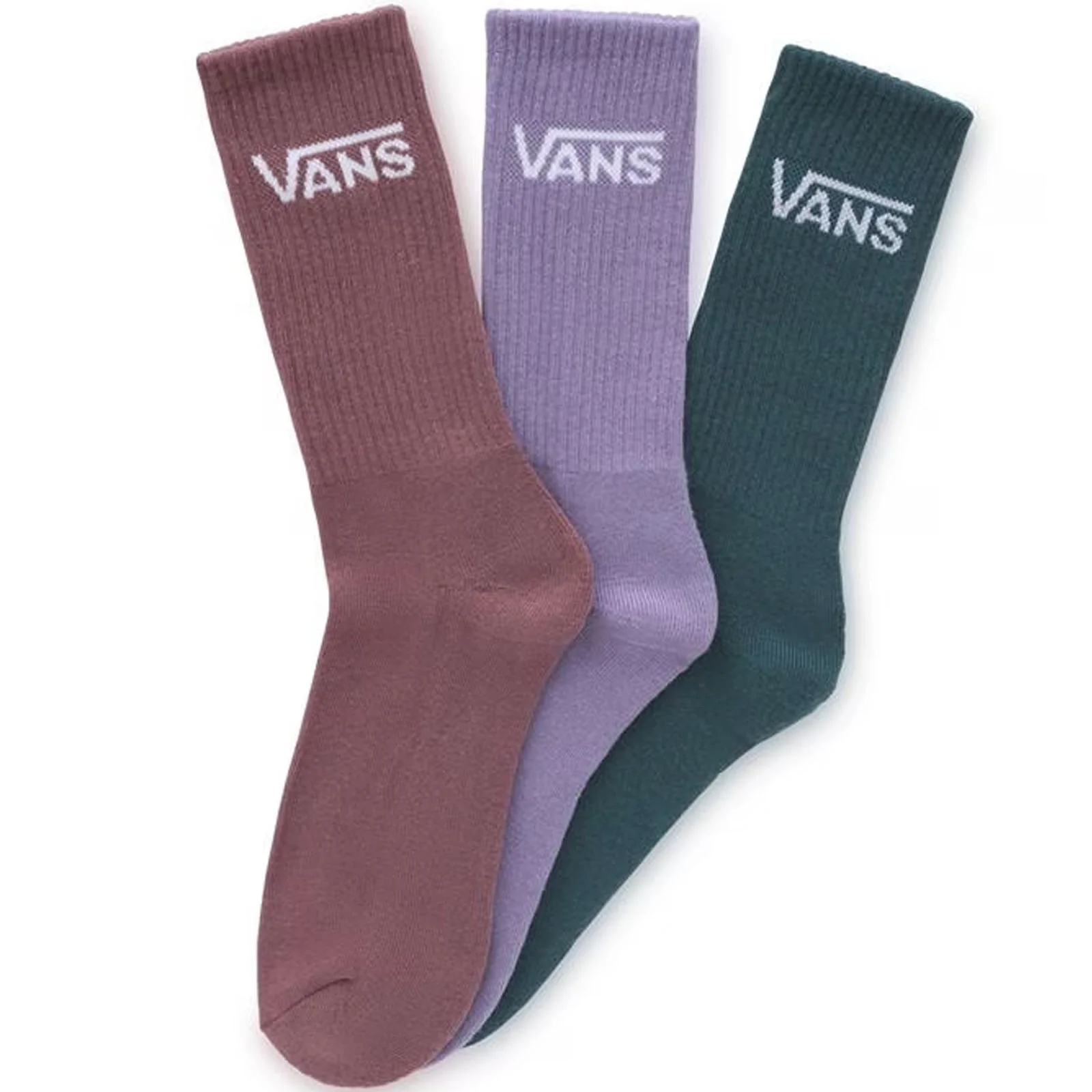 Vans Adults Mens 3 Pack Cushioned Crew Socks - Daybreak - 8-12 UK