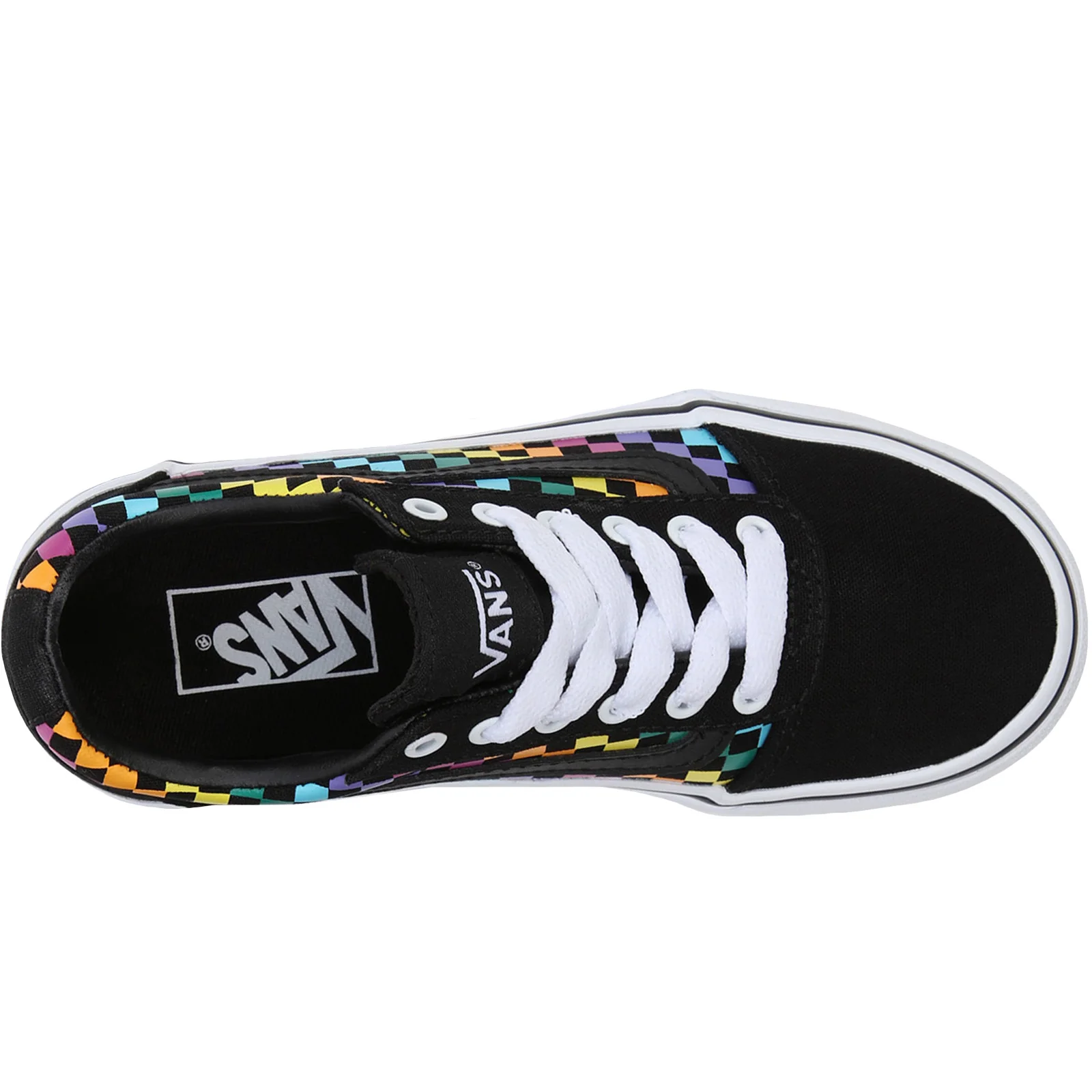 Vans Kids Ward Canvas Low Rise Trainers - Image 14