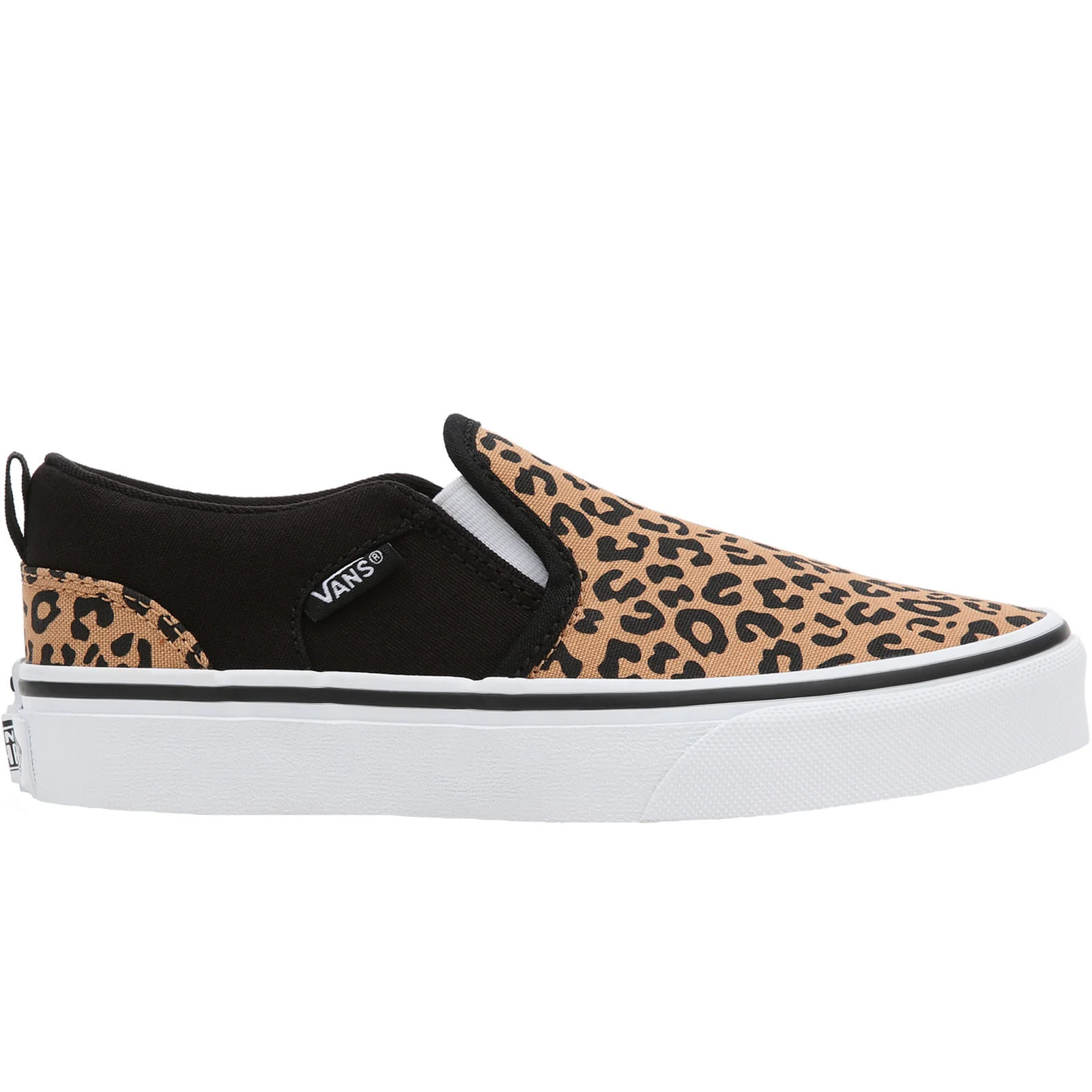 Vans Kids Asher Slip On Patterned Canvas Plimsolls - Image 3