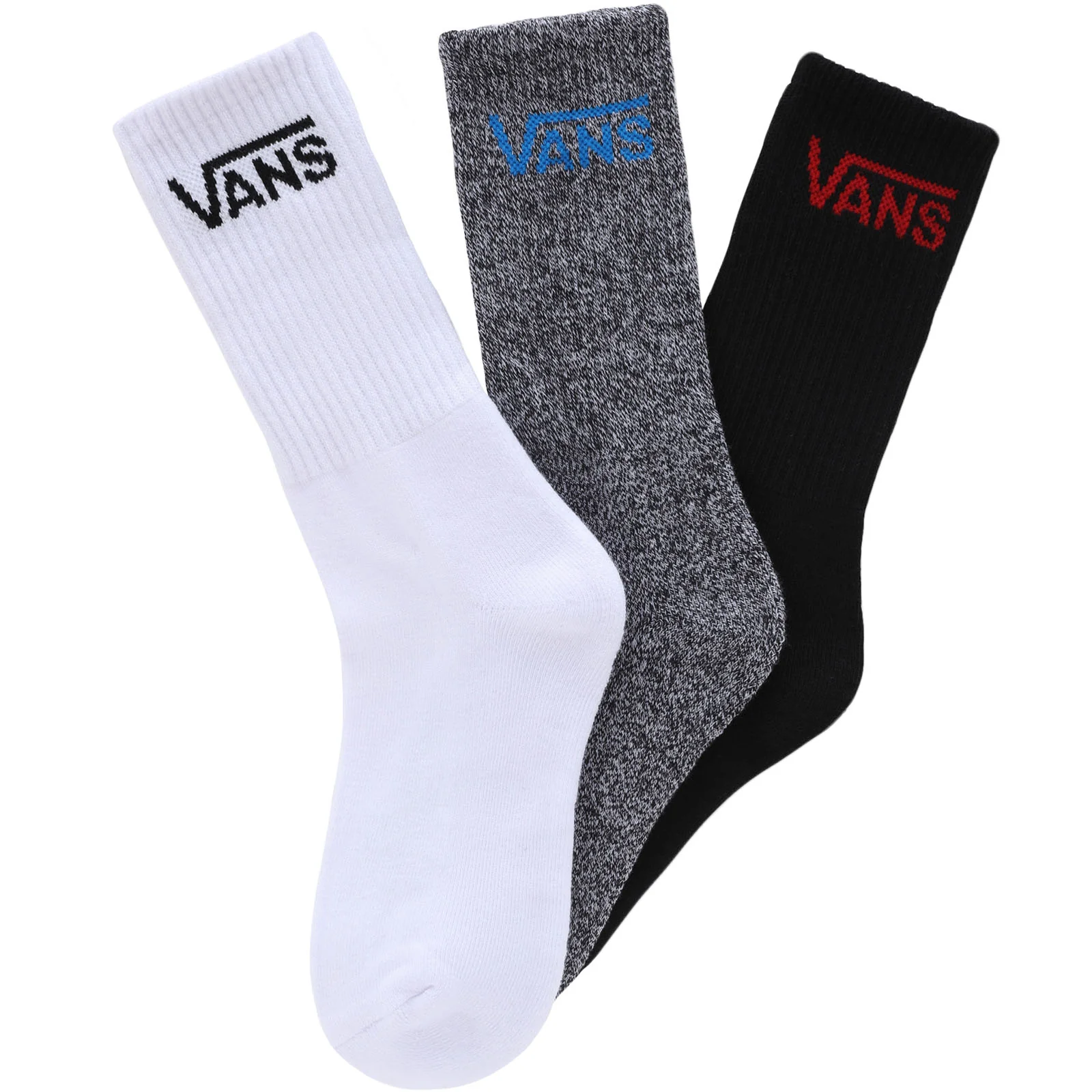 Vans Kids 3 Pack Mid Calf Cushioned Crew Socks - Image 4