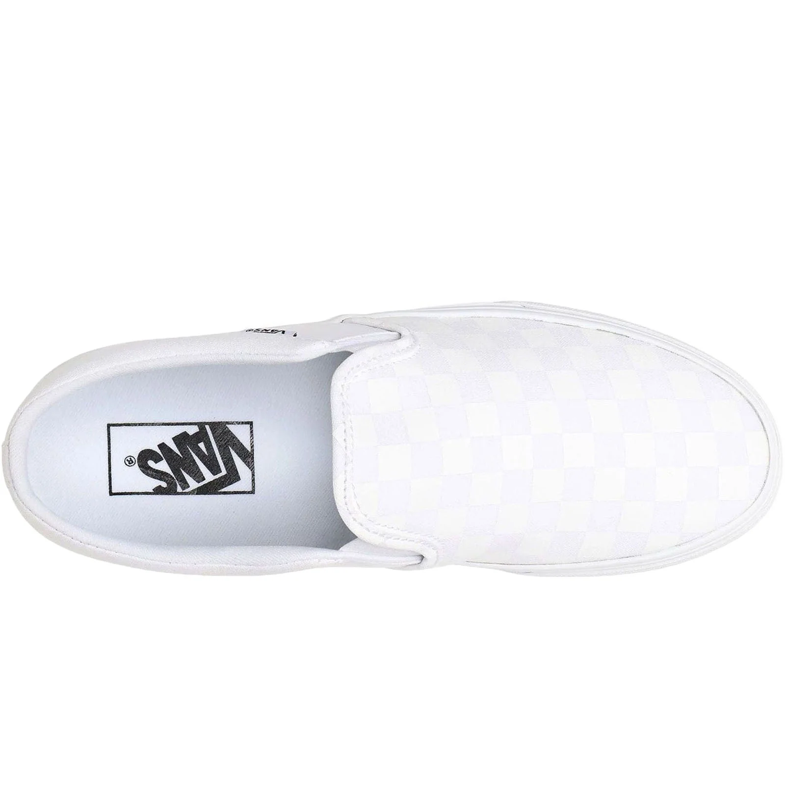 Vans Mens Asher Canvas Plimsolls - White - Image 3