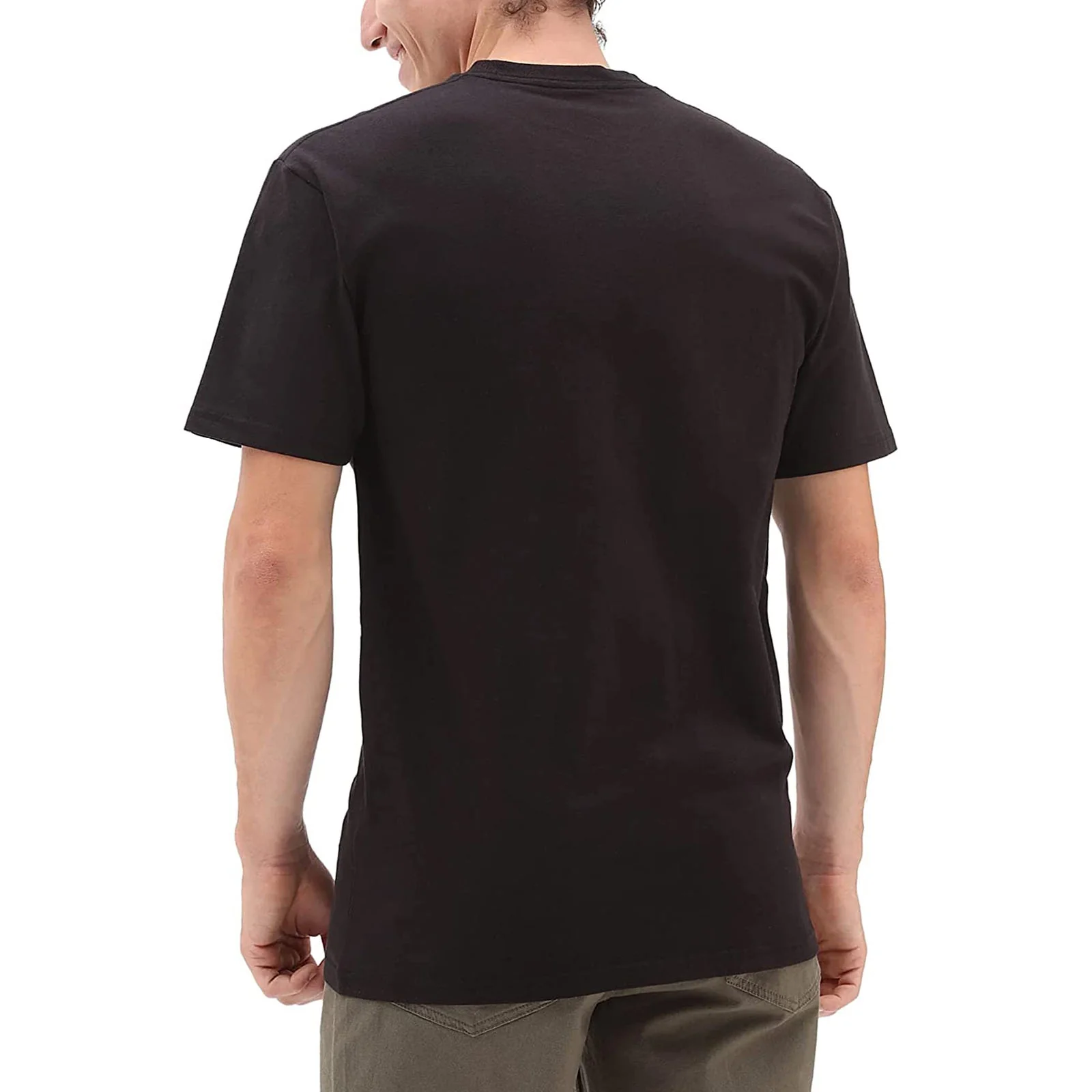 Vans Mens Blotterfly Crew Neck Cotton T-Shirt - Black - Image 2