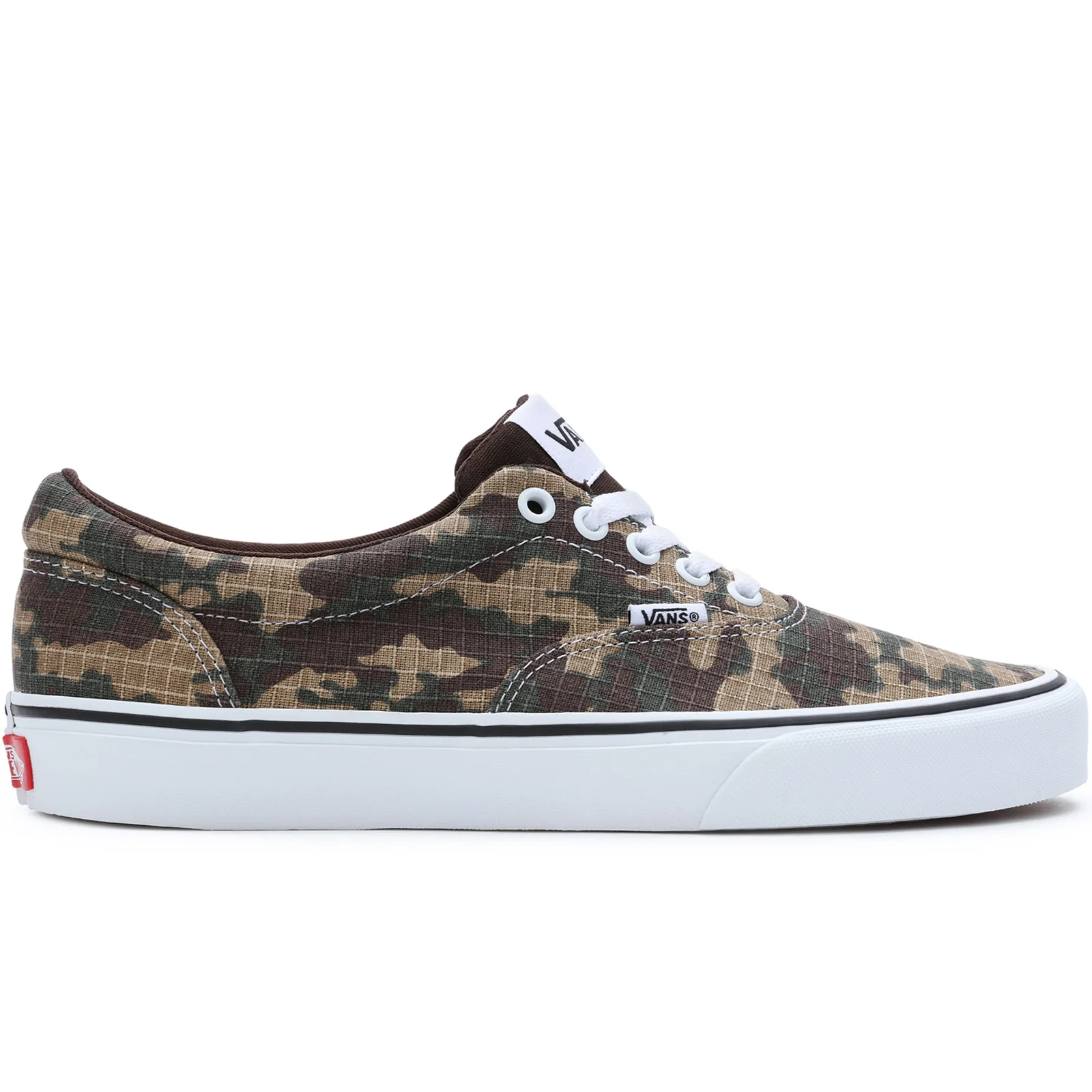 Vans Mens Doheny Low Rise Canvas Lace Up Trainers - Black - Image 4