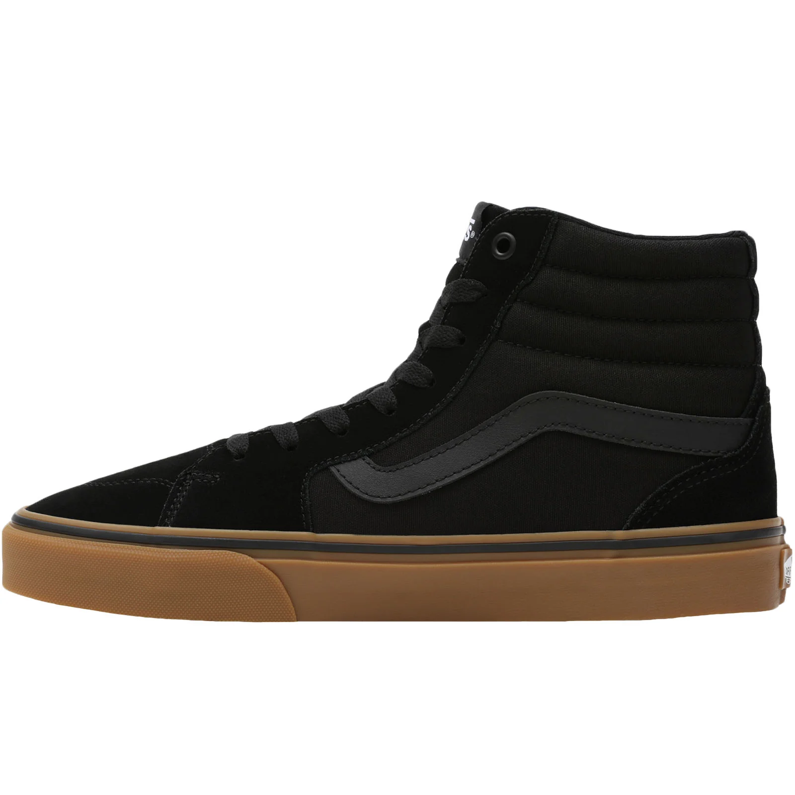 Vans Mens Filmore HI Canvas Laced Trainers - Black/Tan - Image 2
