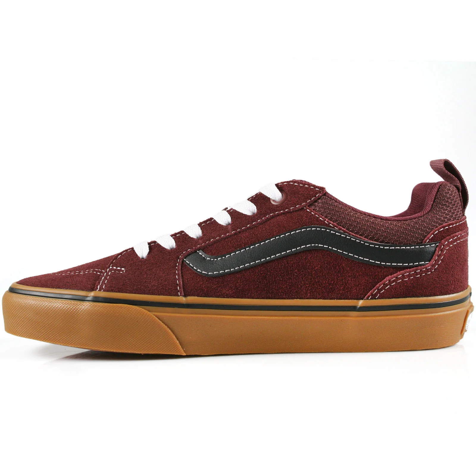 Vans Mens Filmore Low Rise Suede Trainers - Chocolate/Gum - Image 2