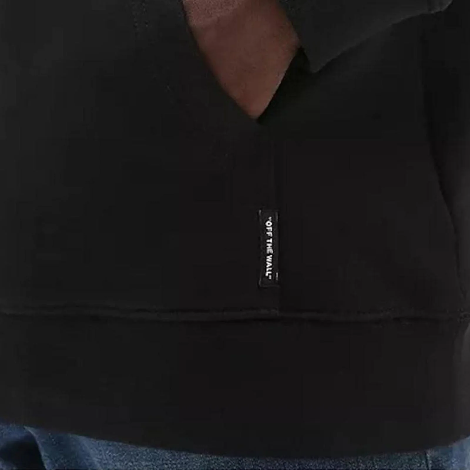 Vans Mens Global Stack Pullover Hoodie - Black - Image 4