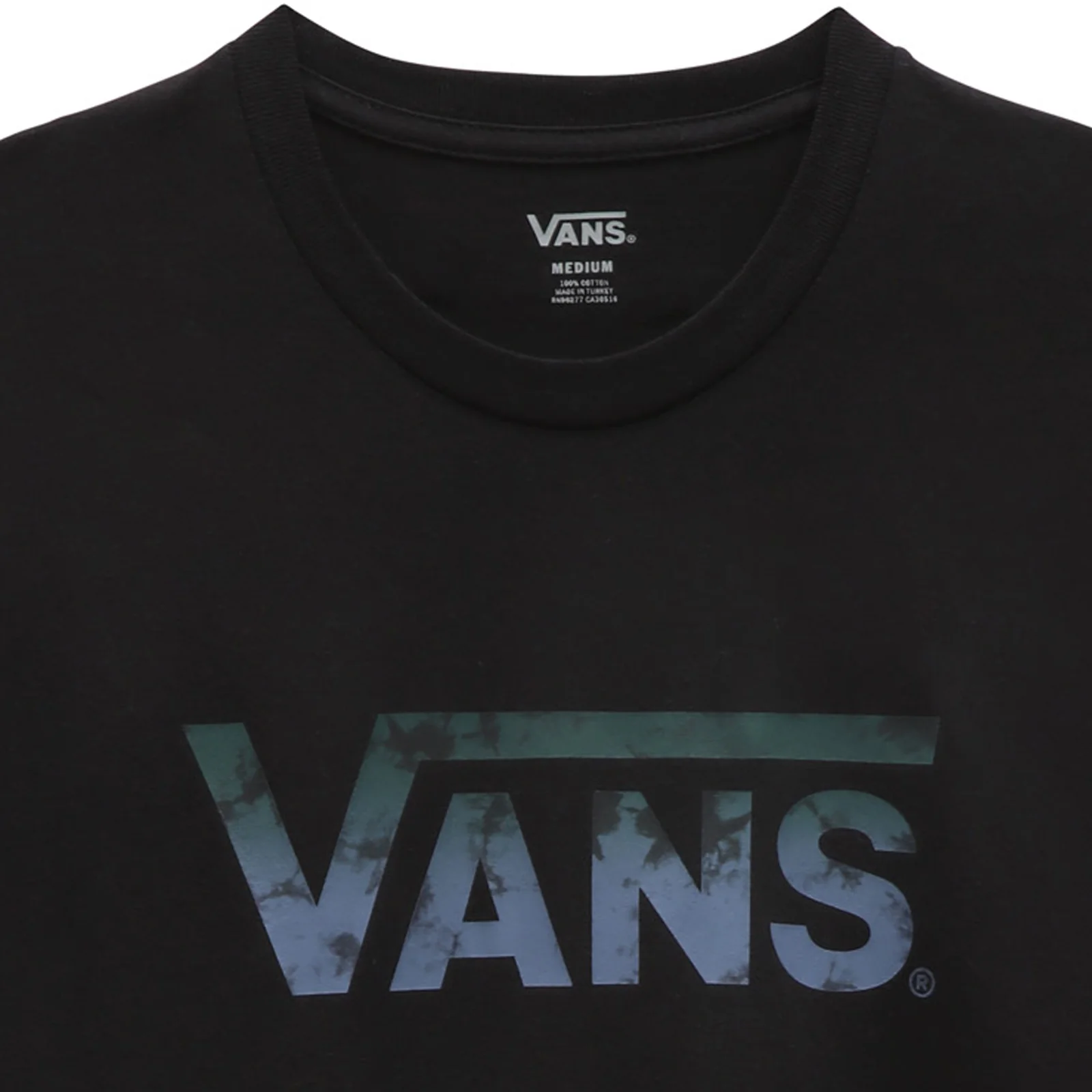 Vans Mens Gradient V Crew Neck Short Sleeve T-Shirt - Black - Image 2