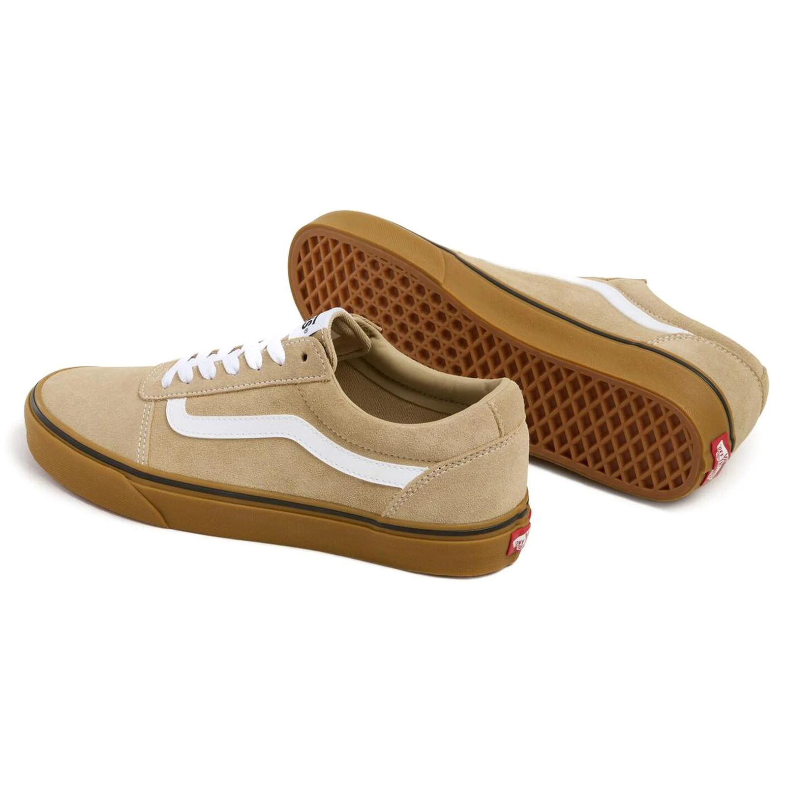 Vans Mens Ward Low Rise Leather Trainers - Image 2