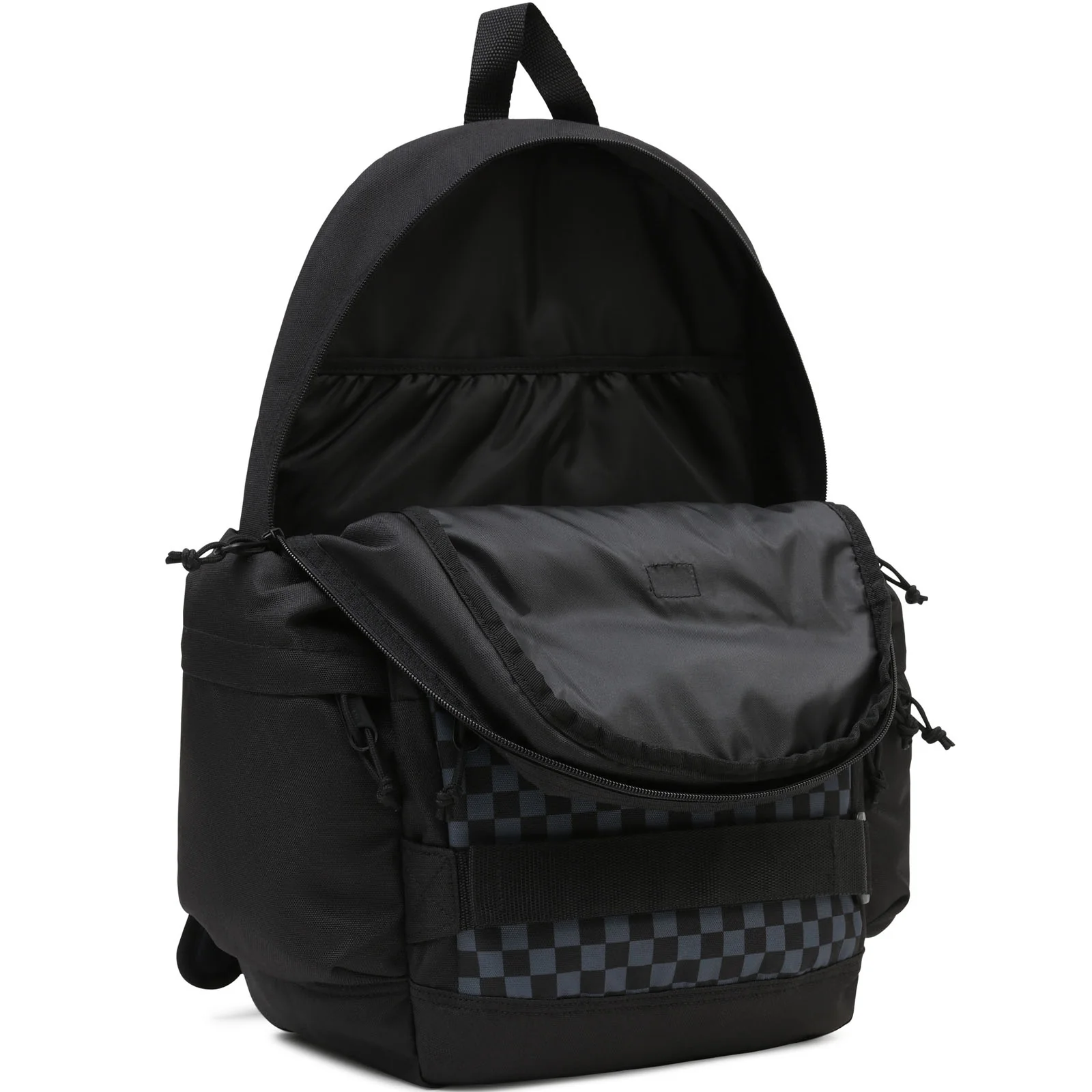 Vans Planned Pack 5 Checkered Backpack - Black - Image 3