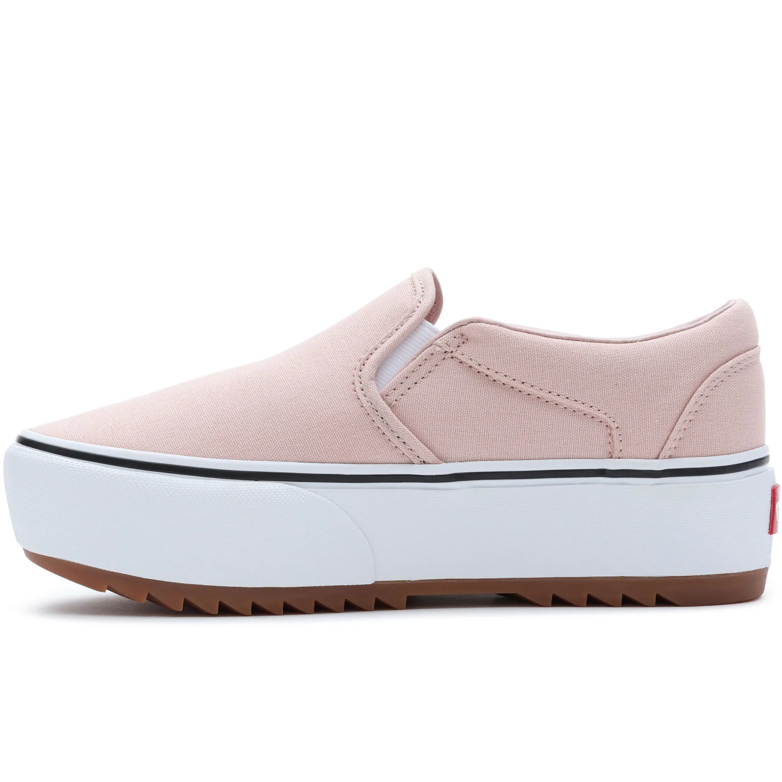 Vans Womens Asher Platform Slip On Low Rise Trainers - Image 4