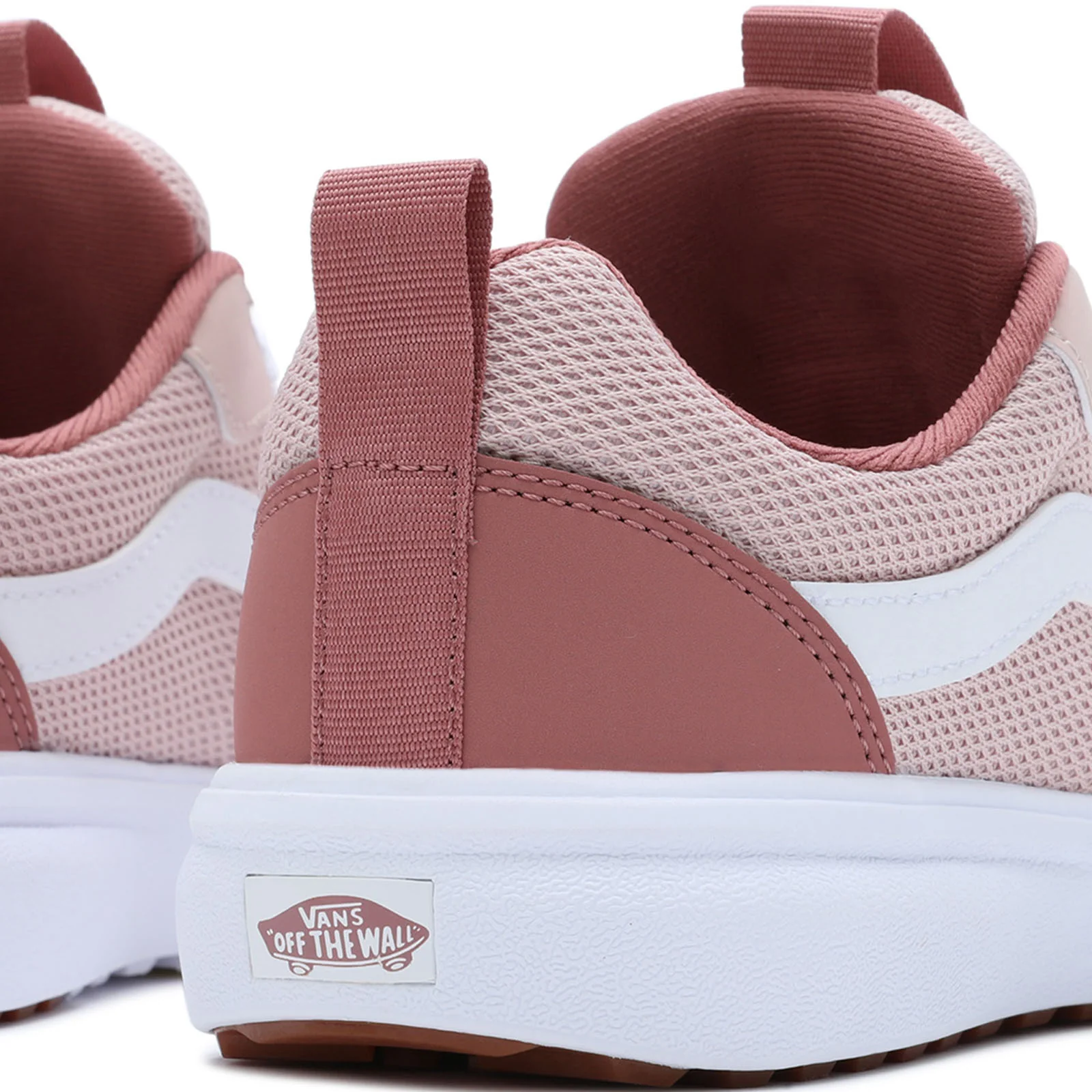 Vans Womens Range EXP Lace Up Skater Trainers - Rose/White - Image 4