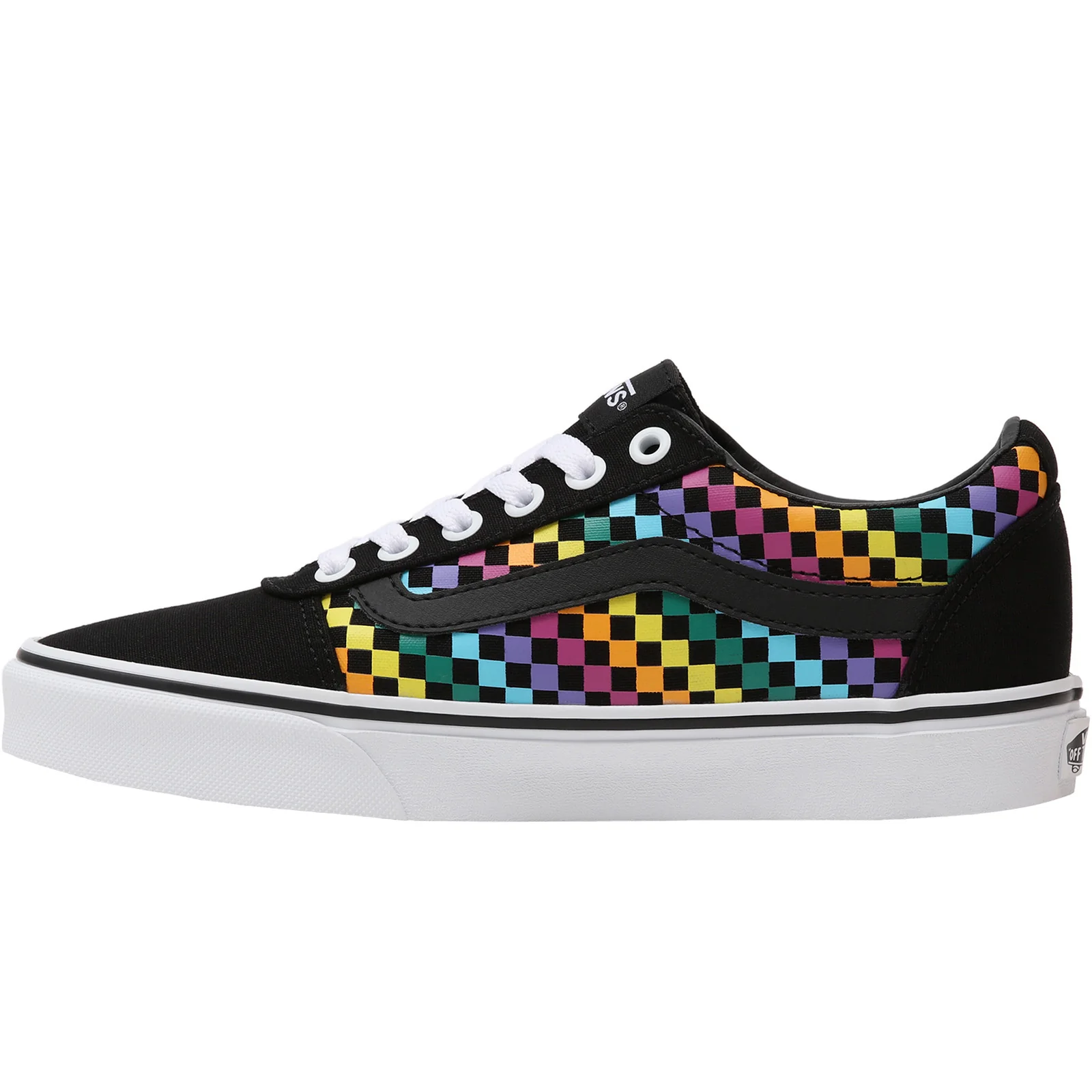 Vans Womens Ward Canvas Low Rise Trainers - Image 8