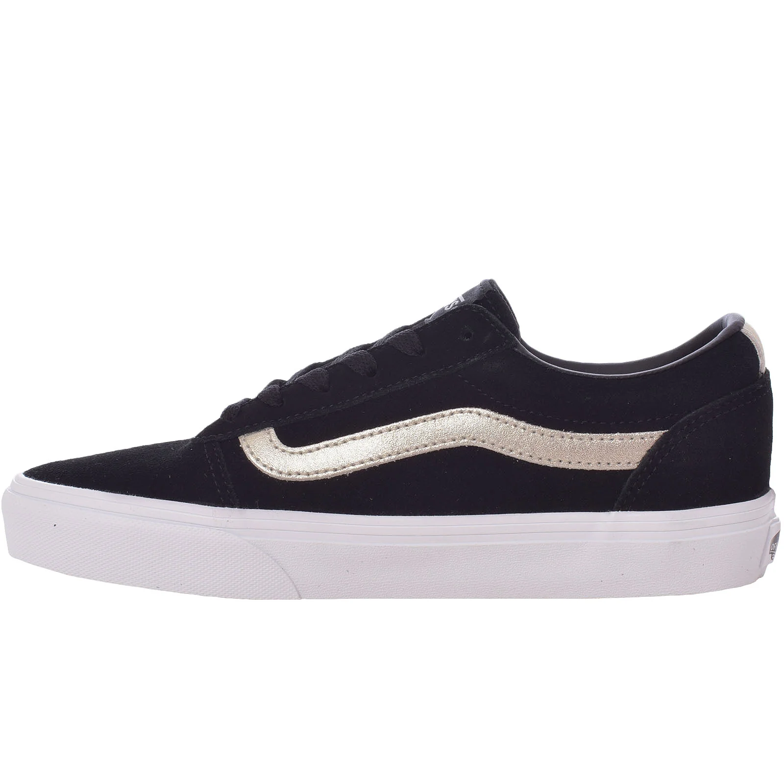 Vans Womens Ward Suede Metallic Trainers - Black - Image 2