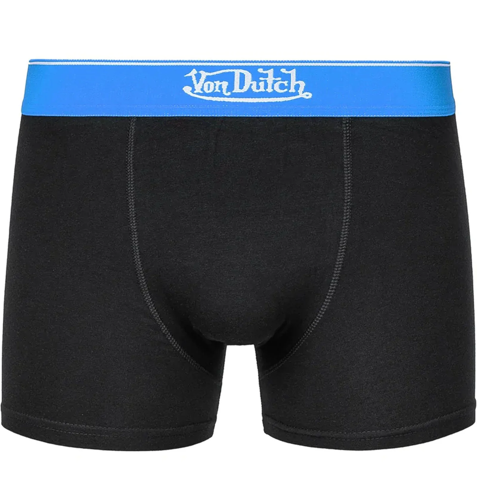 Von Dutch Mens Contrast 3 Pack Elasticated Boxer Shorts - Black - Image 4
